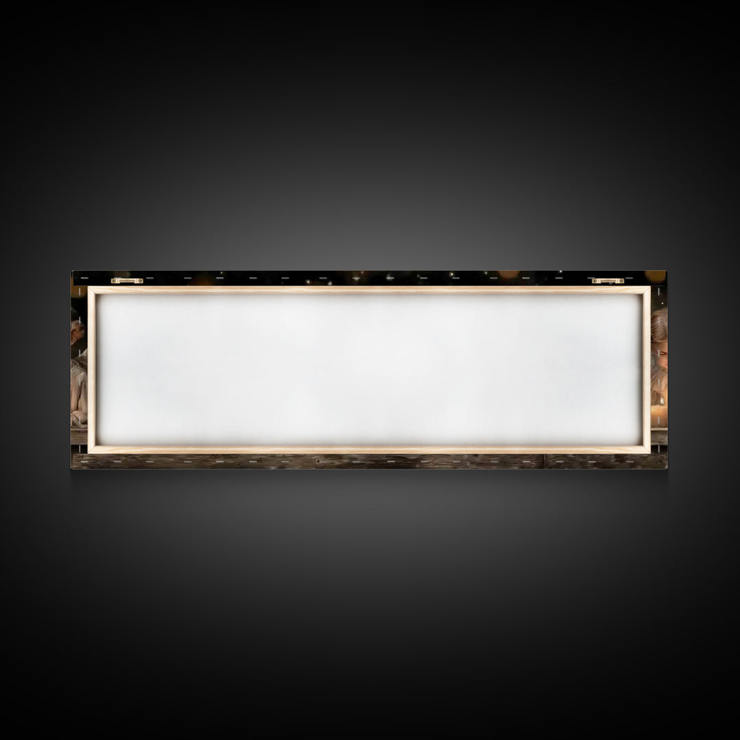 Heaven’s Little Lights | Framed Canvas Print | Panoramic Print | Christian Art Canvas | Christian Wall Art | Christian Painting | Christmas