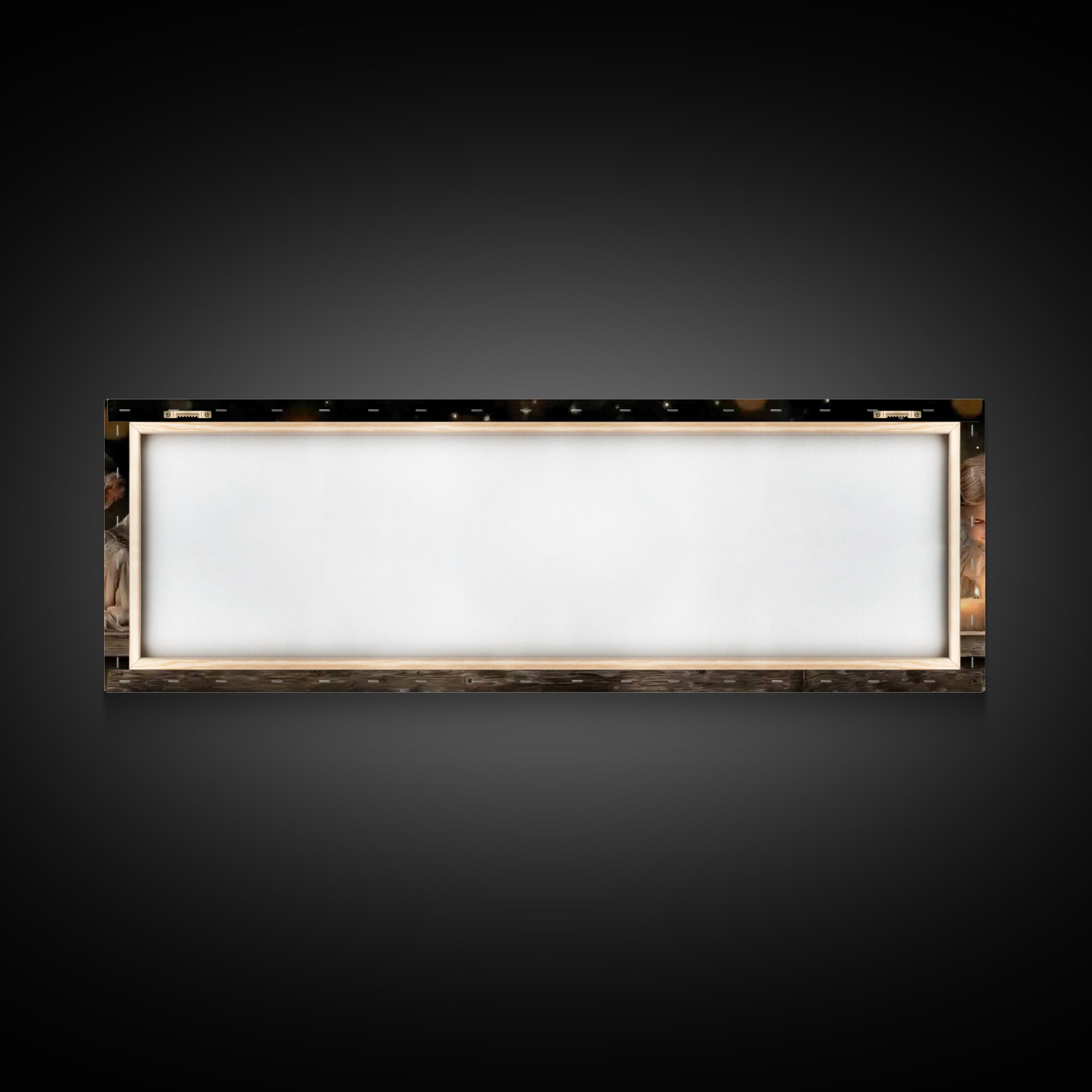 Heaven’s Little Lights | Framed Canvas Print | Panoramic Print | Christian Art Canvas | Christian Wall Art | Christian Painting | Christmas