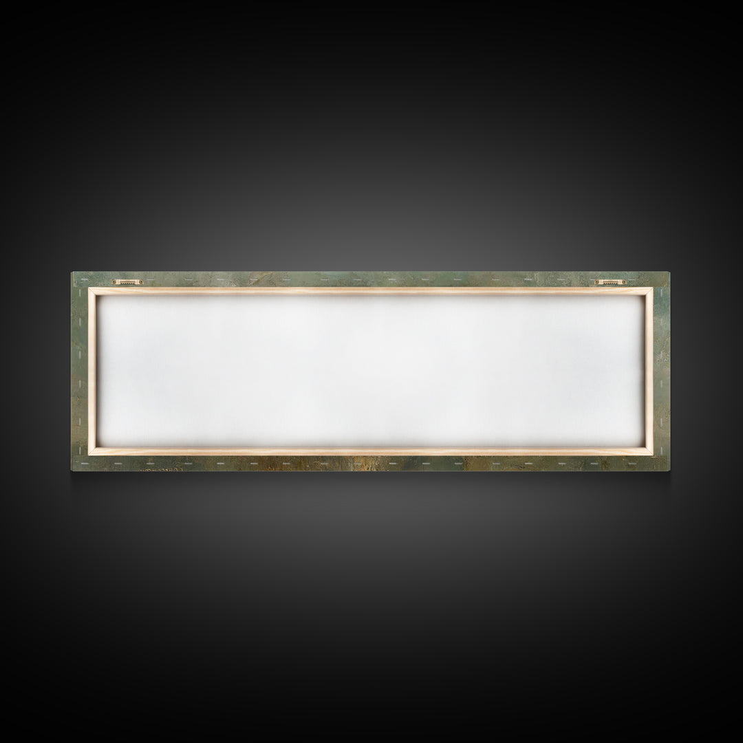 Heavenly Host Arise, Framed Canvas Print, Panoramic Frame, Christian Art Canvas, Christian Painting, Christian Wall Art, Christmas Art, vin