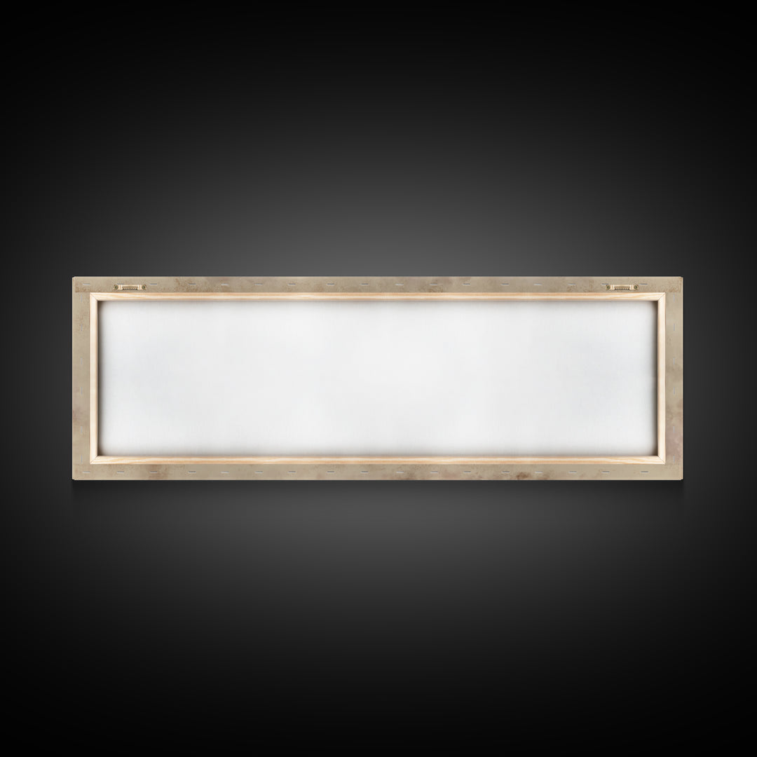 Heaven’s Gentle Heralds | Framed Canvas Print | Christian Art Canvas | Panoramic Frame | Christian Wall Art | Christmas Art Work | Subtle C