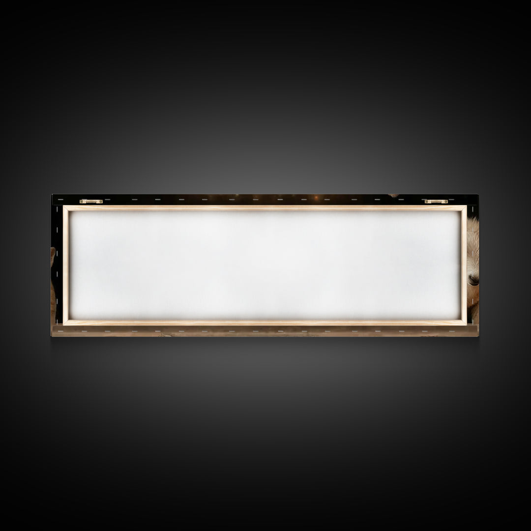 Holy Night Watch | Framed Canvas Print | Panoramic Art | Christian Wall Art | Christian Art Canvas | Christmas Art | Modern Christian Art