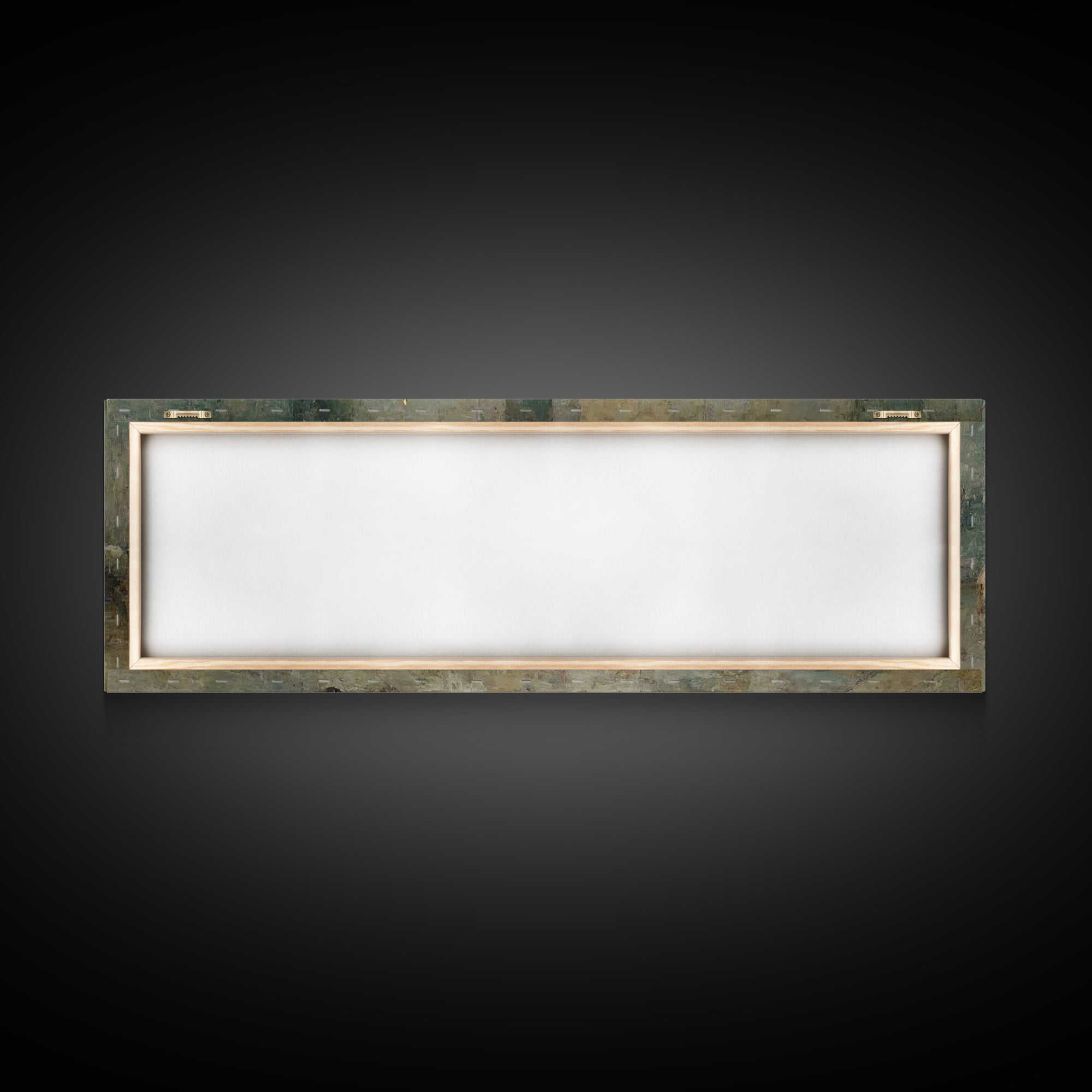 Quiet Stable Glory – Framed Canvas Print – Panoramic Art – Christian Wall Art – Christmas Wall Art – Christian Art Canvas – Vintage Christi