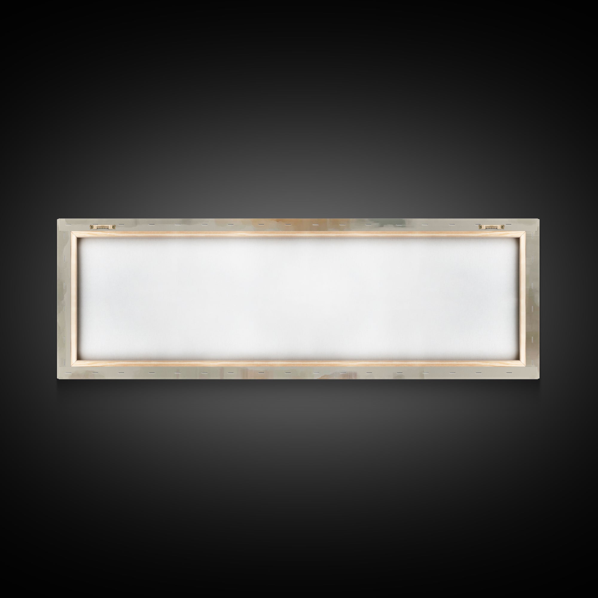 Soft Manger Glow | Framed Canvas Print | Christmas Art | Christian Art Canvas | Panoramic Painting | Christian Wall Art | Christian Christm