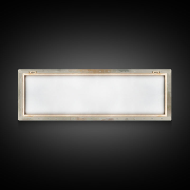 Soft Manger Glow | Framed Canvas Print | Christmas Art | Christian Art Canvas | Panoramic Painting | Christian Wall Art | Christian Christm