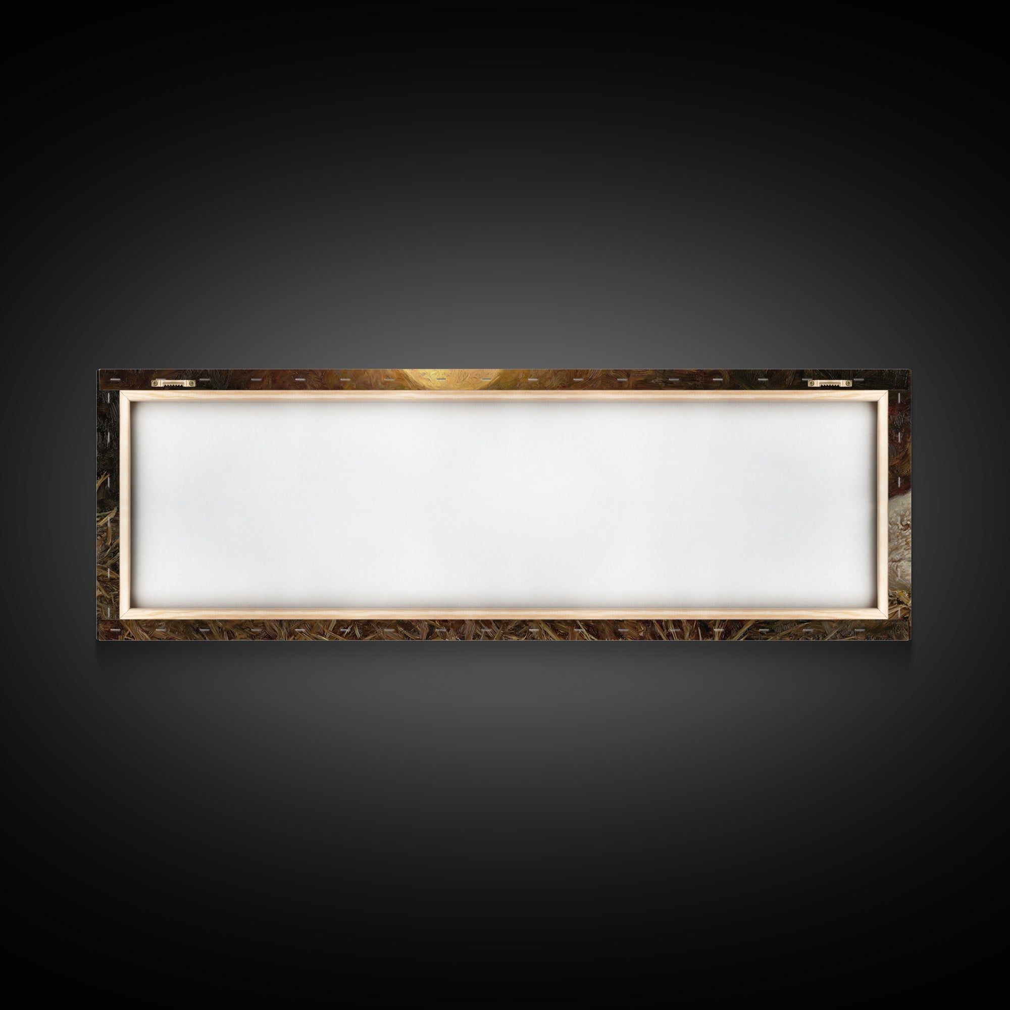 Holy Night Peace, Framed Canvas Print, Christian Wall Art, Christmas Art Prints, Jesus Painting, Panoramic Art, Christian Art Canvas