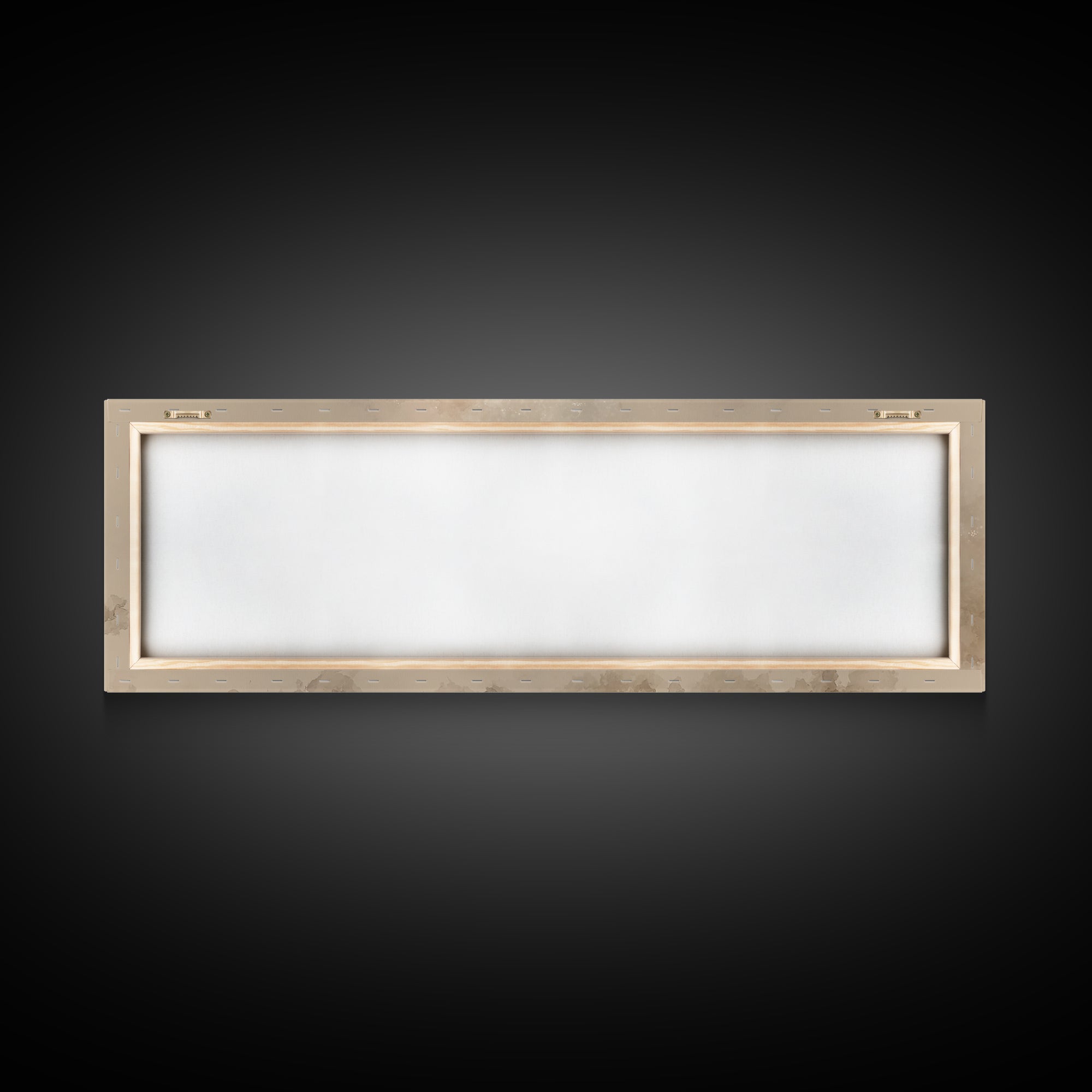 Starry Manger Glow | Framed Canvas Print | Christian Christmas Art | Christian Art Canvas | Jesus Painting | Panoramic Wall Art