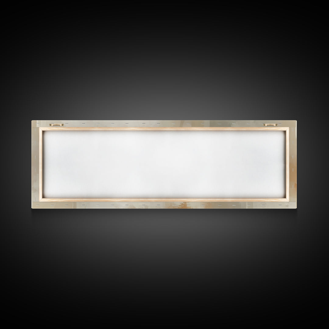 Divine Meadow Calm, Framed Canvas Print, Christian Art, Christian Christmas Decor, Jesus Painting Canvas, Panoramic Painting, Unique Christ