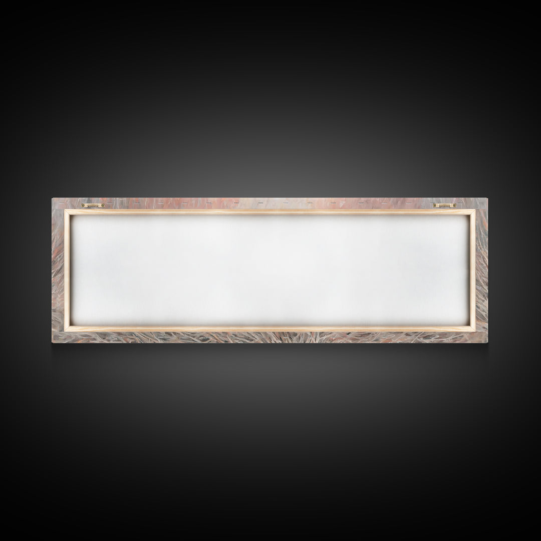 Silent Town Light | Framed Canvas Print | Christian Art | Christmas Wall Art | Jesus Art Print | Panoramic Art | Framed Christian Art
