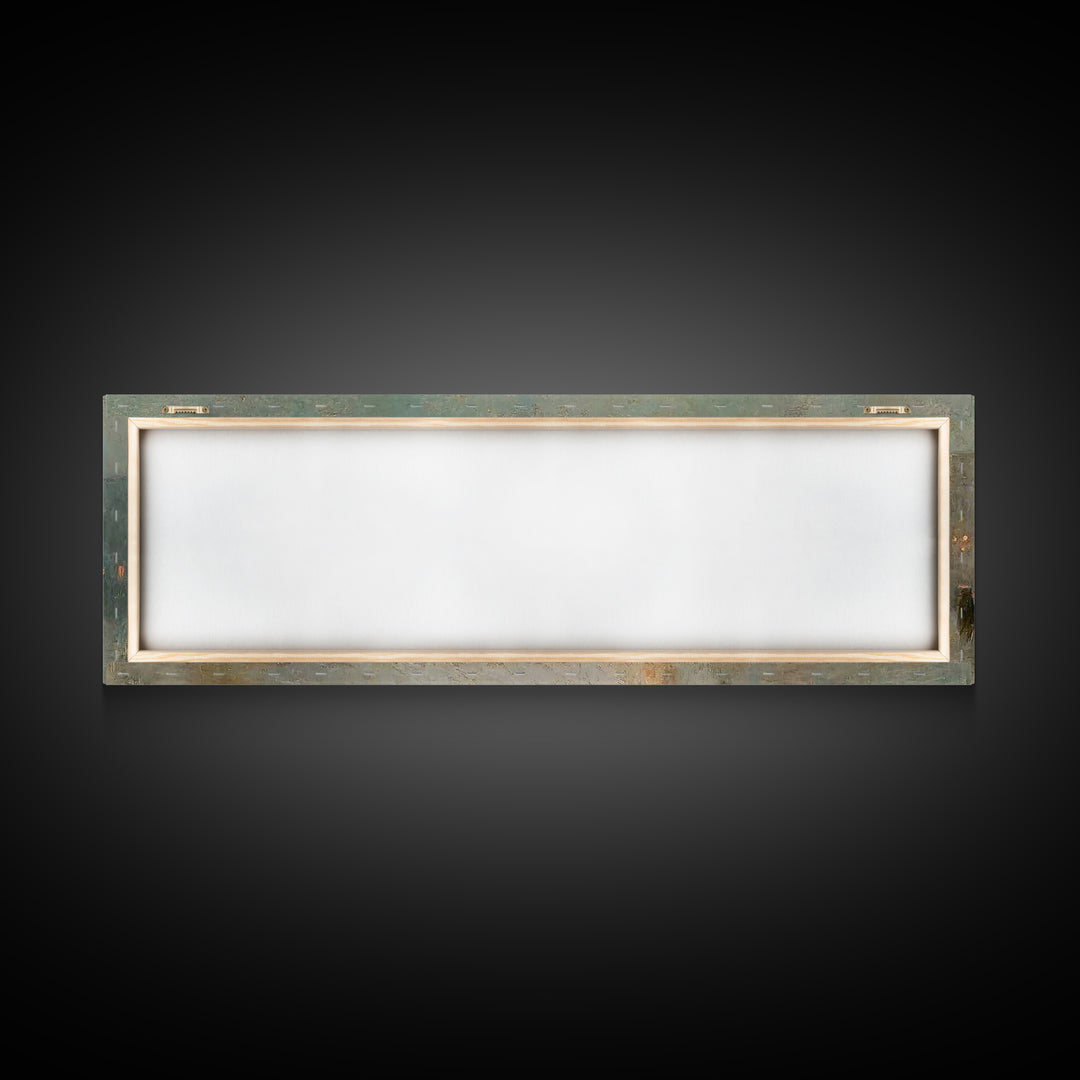 Midnight Star Road – Framed Canvas Print – Christmas Art Prints – Christian Wall Art – Christian Art Canvas – Panoramic Frame – Christian A