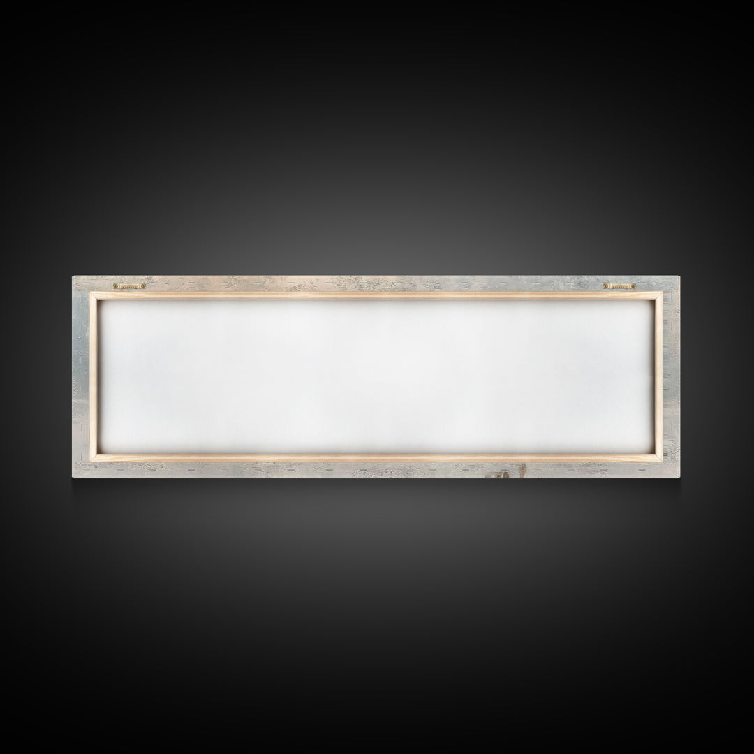 Pilgrims in Light | Framed Canvas Print | Christian Art Canvas | Christmas Art Work | Christian Christmas Art | Panoramic Print | Christian