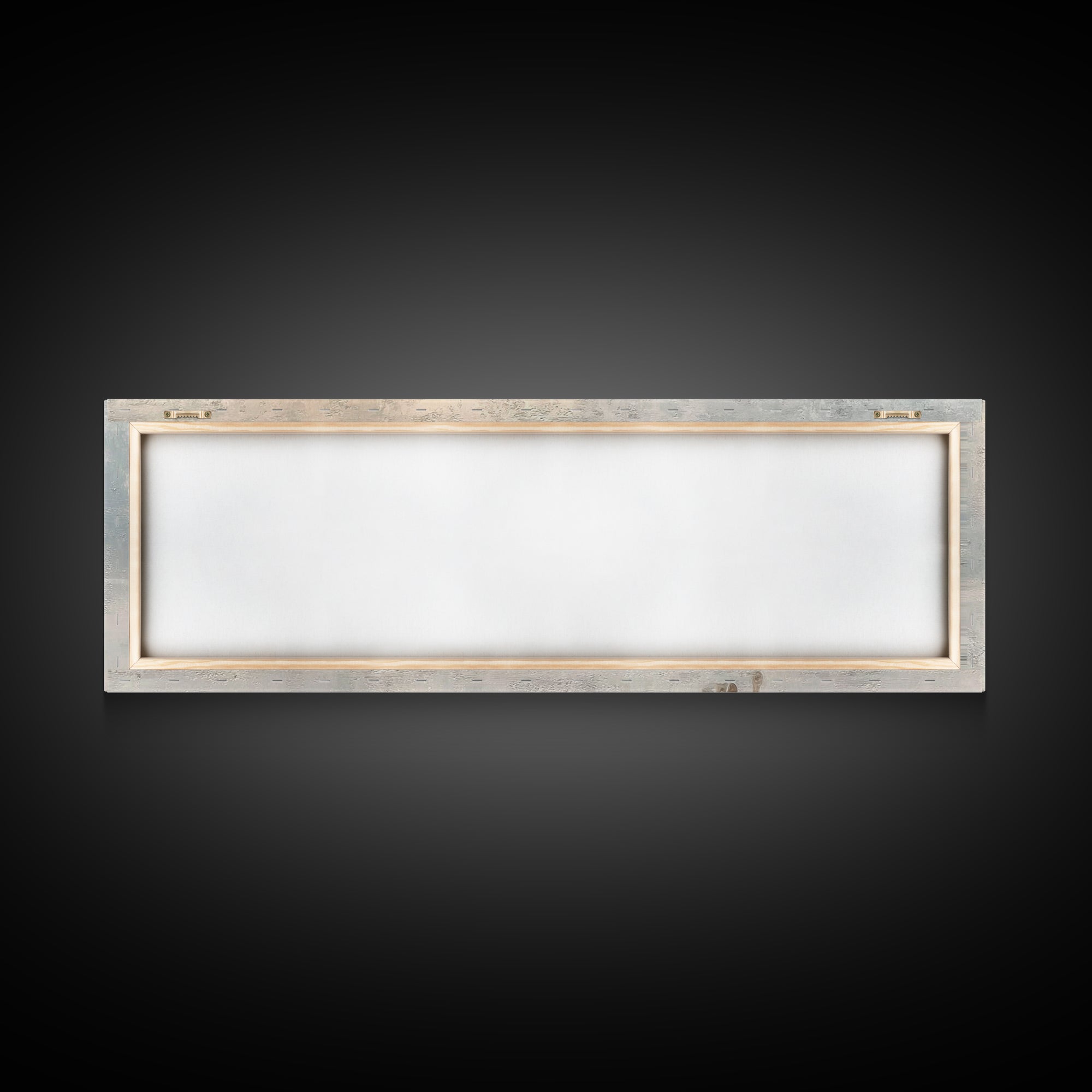 Pilgrims in Light | Framed Canvas Print | Christian Art Canvas | Christmas Art Work | Christian Christmas Art | Panoramic Print | Christian