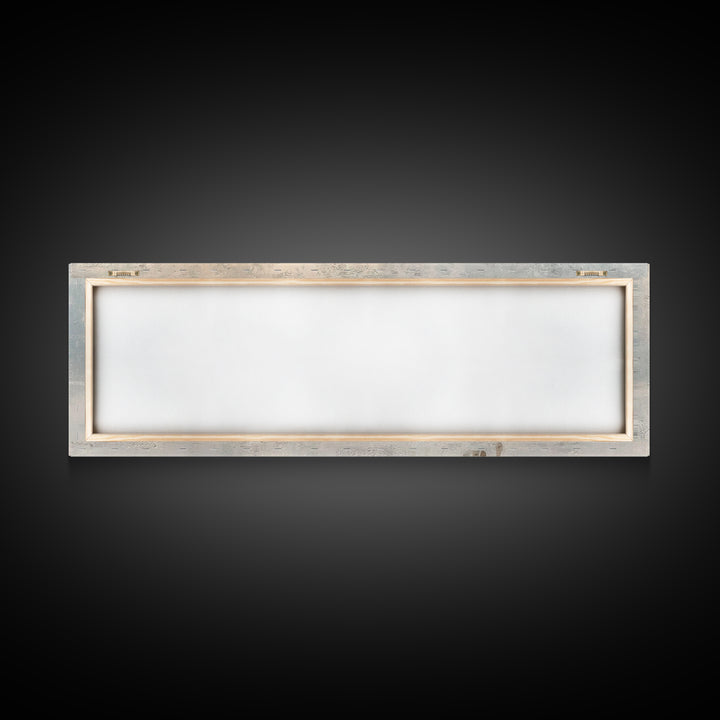 Pilgrims in Light | Framed Canvas Print | Christian Art Canvas | Christmas Art Work | Christian Christmas Art | Panoramic Print | Christian