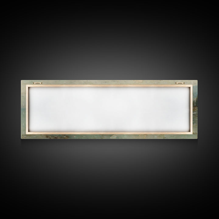 Eternal Dawn Walk – Framed Canvas Print – Christian Art Canvas – Jesus Painting – Panoramic Wall Art – Christian Christmas Art – Christian