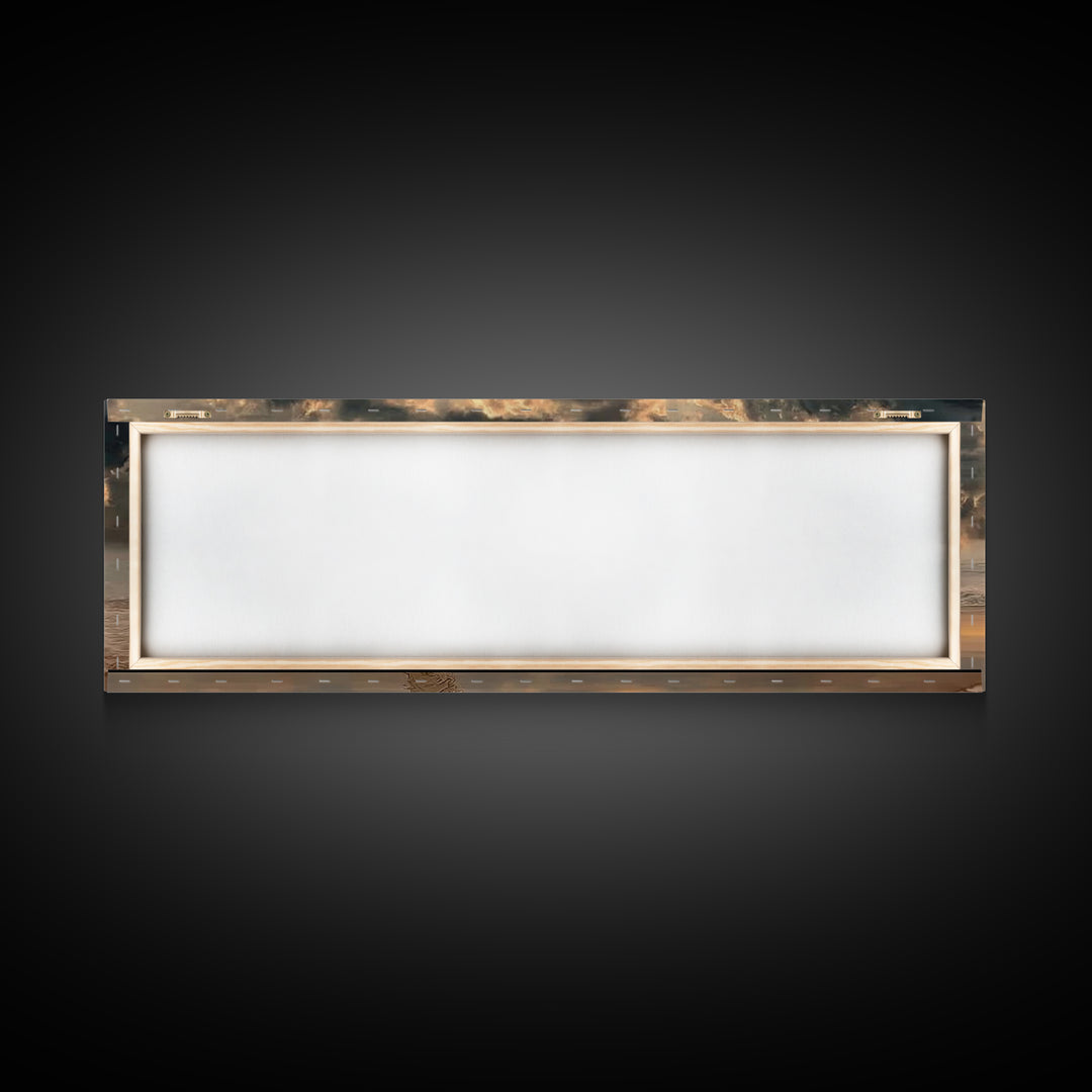 Sacred Morning Light | Framed Canvas Print | Christian Wall Art | Modern Jesus Art | Panoramic Painting | Christian Art Print | Christmas A