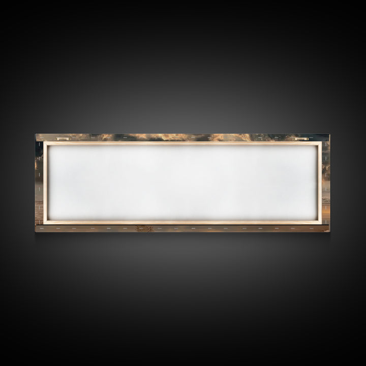 Sacred Morning Light | Framed Canvas Print | Christian Wall Art | Modern Jesus Art | Panoramic Painting | Christian Art Print | Christmas A