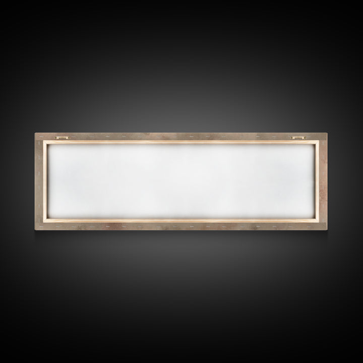 Warm Advent Glow – Framed Canvas Print – Christmas Wall Art – Christian Art Painting – Panoramic Wall Art – Christian Decorations – Christm