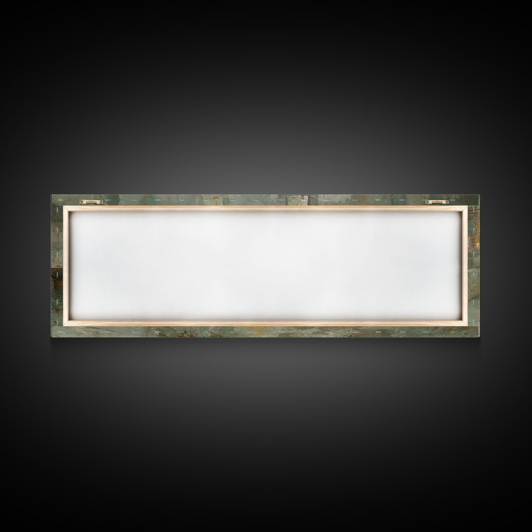 Gathered In Grace | Framed Canvas Print | Christian Art Canvas | Christmas Art | Panoramic Painting | Christian Wall Art | Christian Christ