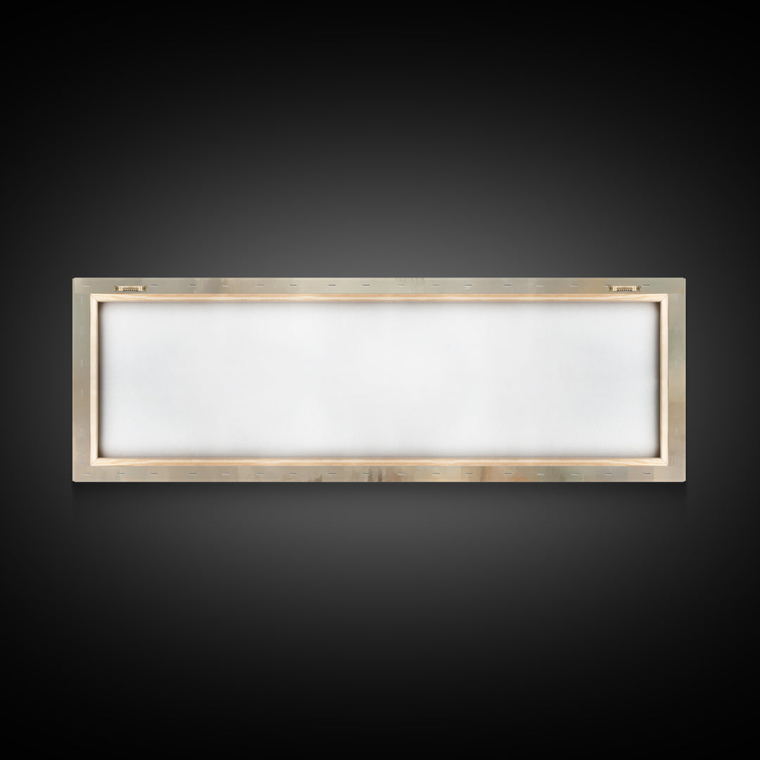 Humble Arrival – Framed Canvas Print – Christian Art Canvas – Panoramic Frame – Jesus Painting – Christian Wall Art – Christian Gift