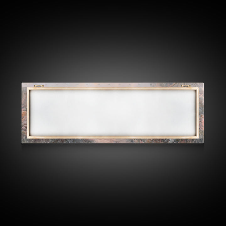 Palm Gate Welcome, Framed Canvas Print, Christian Painting, Panoramic Art, Jesus Canvas Art, Christian Christmas Art, Modern Christian Art