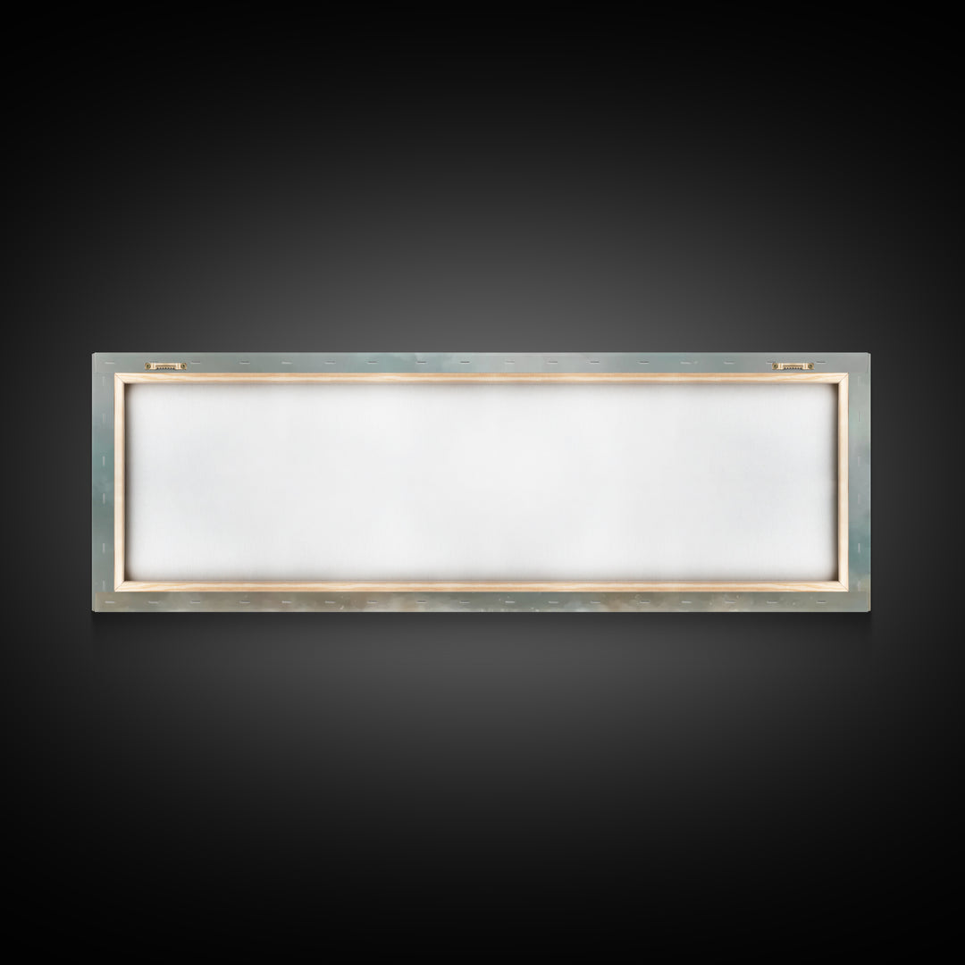 Radiant Summit Grace – Framed Canvas Print – Panoramic Art – Christian Wall Art – Jesus Painting – Christian Art Canvas