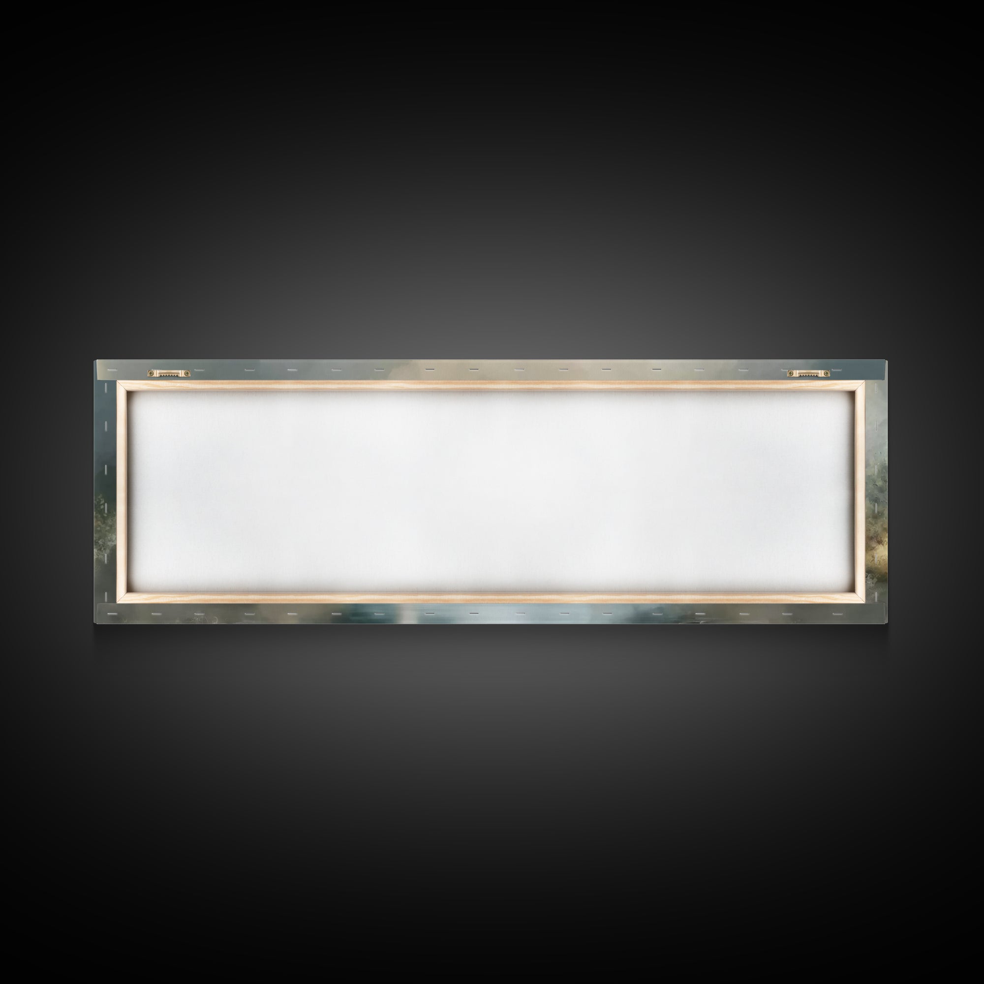 Shepherd's Quiet Path – Framed Canvas Print – Panoramic Frame – Jesus Painting – Christian Art Canvas – Christian Wall Art