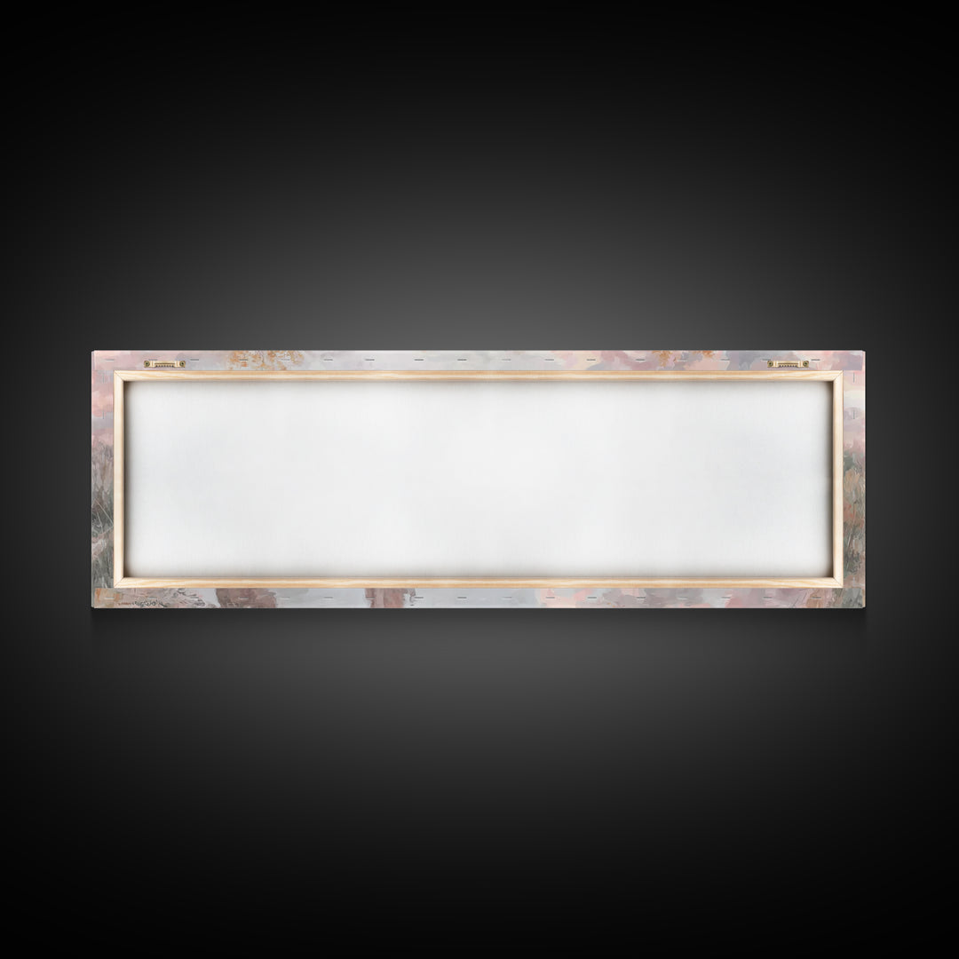 Autumn Pasture Calm | Framed Canvas Print | Panoramic Art | Christian Art | Jesus Painting | Christian Wall Art