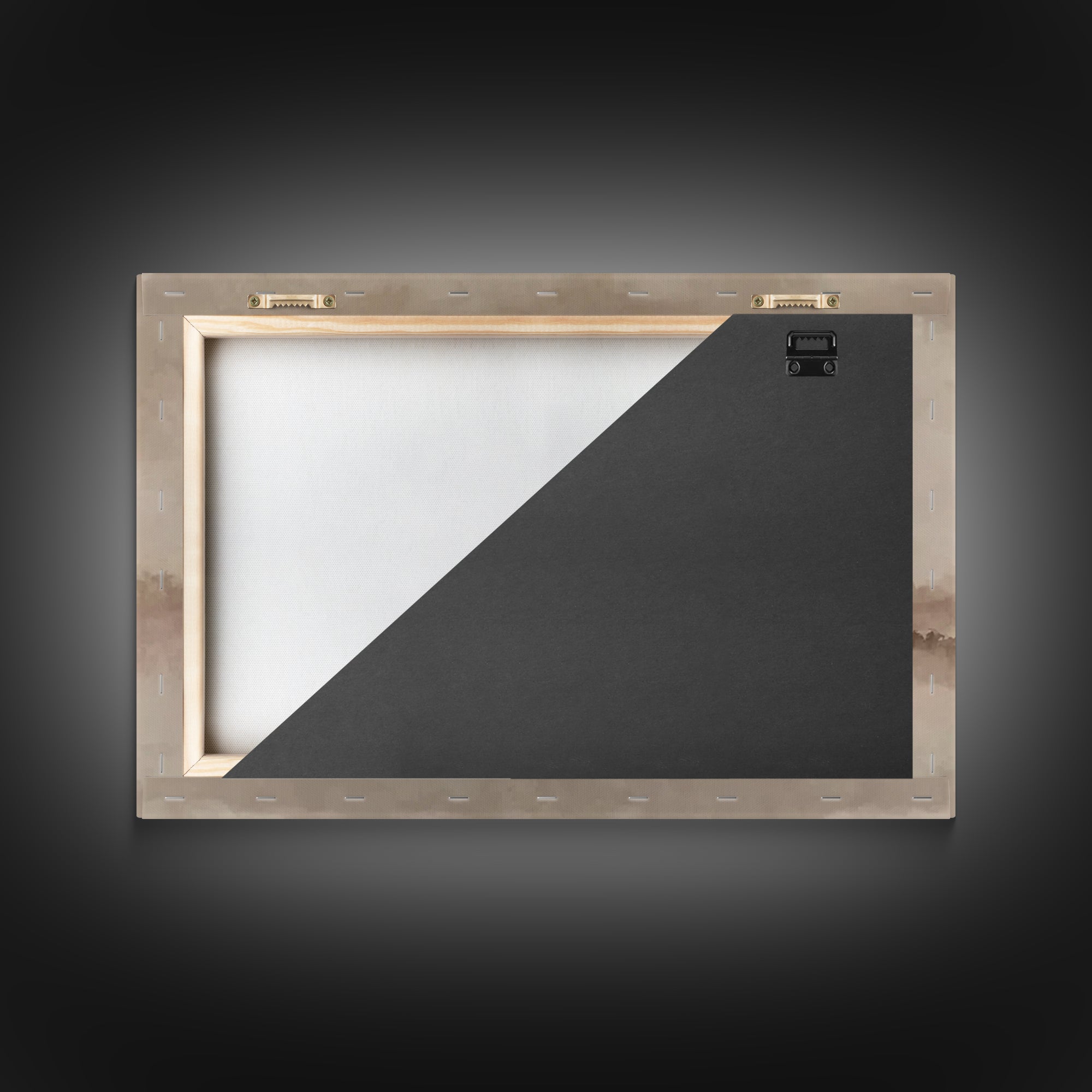 Misty Chapel Dawn – Framed Canvas Print – Christian Wall Art – Christian Art Canvas – Christian Painting – Modern Christian Painting – Chri