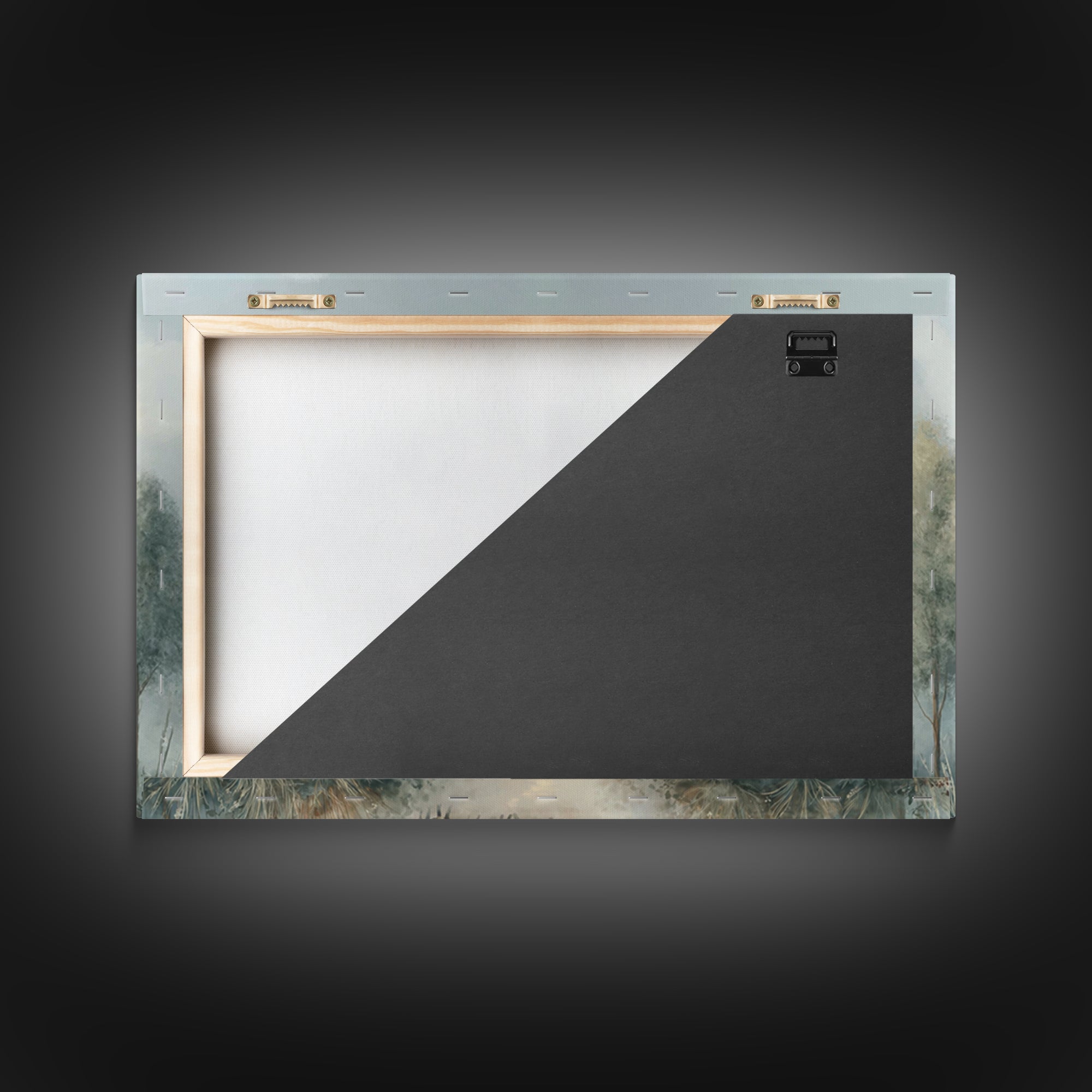 Pasture Stillness – Framed Canvas Print – Christian Wall Art – Christian Art Canvas – Minimalist Christian Art – Christian Painting