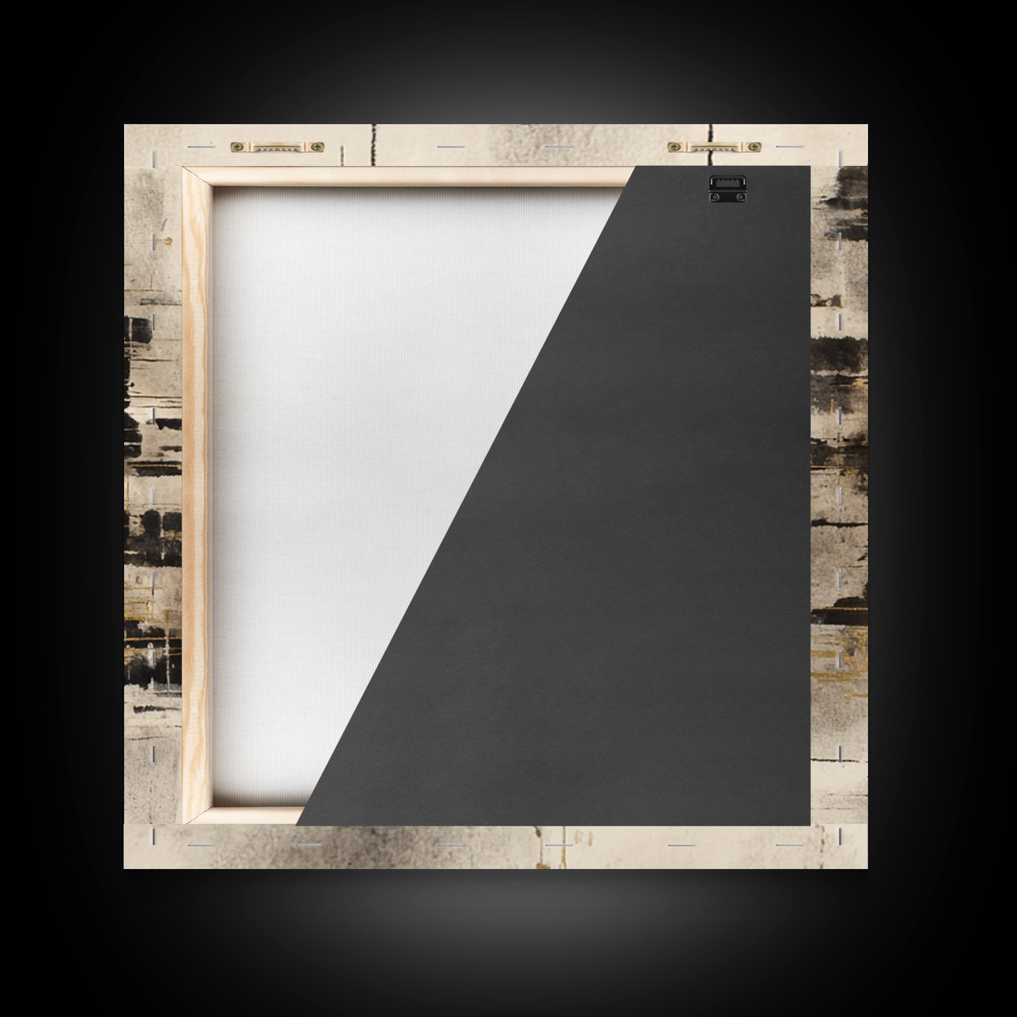Expressive Musical Rhythm Painted as Ink Strokes Framed Canvas Print, Calligraphy Art, Painting, Living Room Decor, Script, CAL-1x1-96
