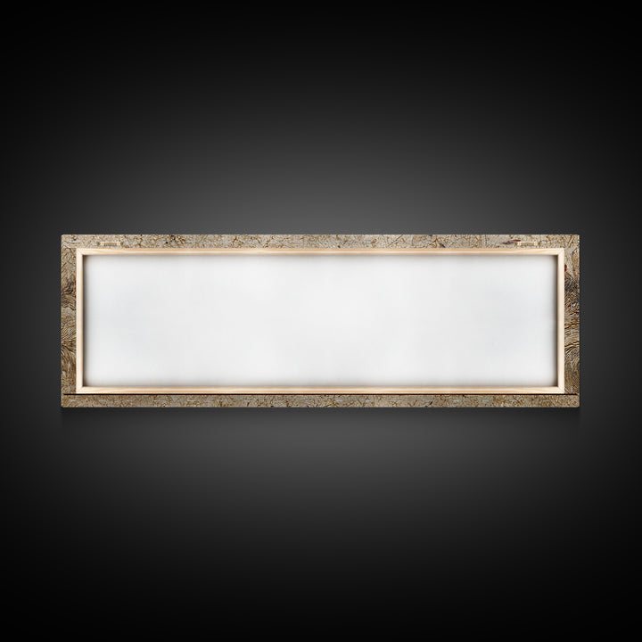 Ornamental Frame of Flourished Pen Curves Framed Canvas Print, Calligraphy Art, Home Decor, Living Room Decor, Fine Art, Script, CAL-3x1-10