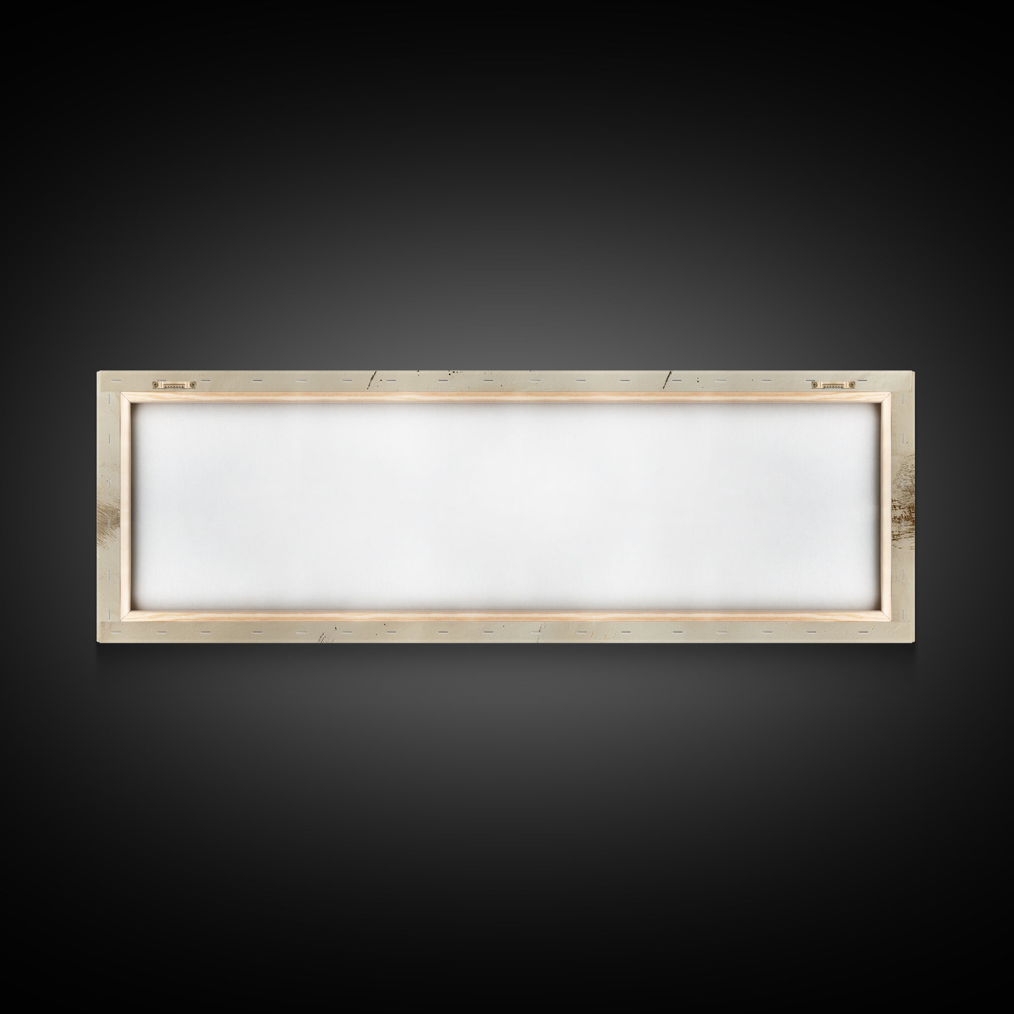 Abstract Gold Calligraphic Strokes on Ivory Paper Canvas Print, Calligraphy Art, Unique Wall Art, Living Room Decor, Script, CAL-3x1-42