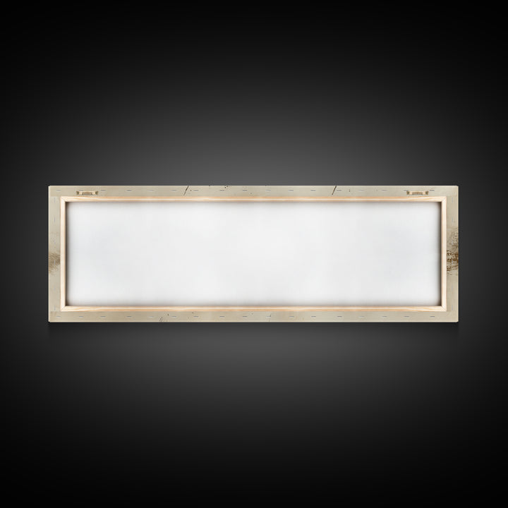 Abstract Gold Calligraphic Strokes on Ivory Paper Canvas Print, Calligraphy Art, Unique Wall Art, Living Room Decor, Script, CAL-3x1-42