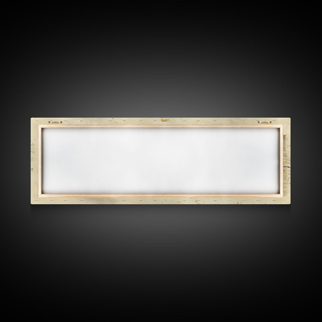 Romantic Handwritten Marks Without Readable Words Canvas Print, Calligraphy Art, Neutral Decor, Living Room Decor, Script, CAL-3x1-7