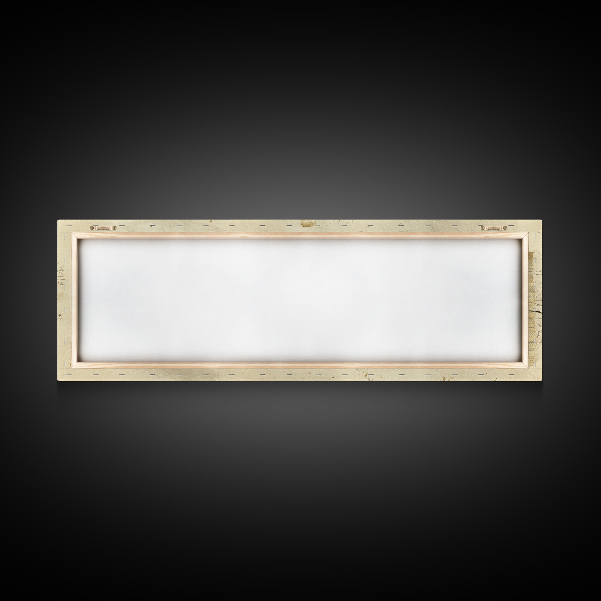 Romantic Handwritten Marks Without Readable Words Canvas Print, Calligraphy Art, Neutral Decor, Living Room Decor, Script, CAL-3x1-7