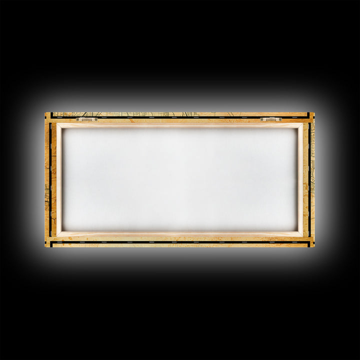 Vintage Sacramento map print poster or framed canvas | Sacramento city map print poster canvas | Sacramento, California print poster canvas