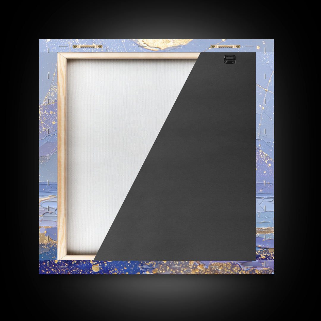 Tiny Sailboat Beneath a Huge Moon Framed Canvas Print, Celestial Art, Modern Art, Living Room Decor, Oil Painting, Celestial, CEL-1x1-43