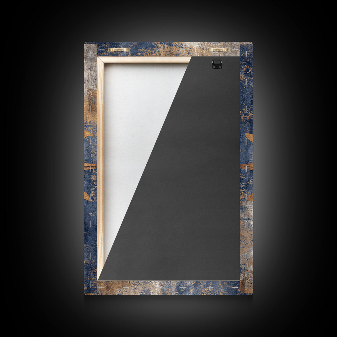 Sun and Moon Faces Framed Canvas Print, Celestial Art, Luxury Decor, Living Room Decor, Oil Painting, Celestial, Digital Print, CEL-2x3-34