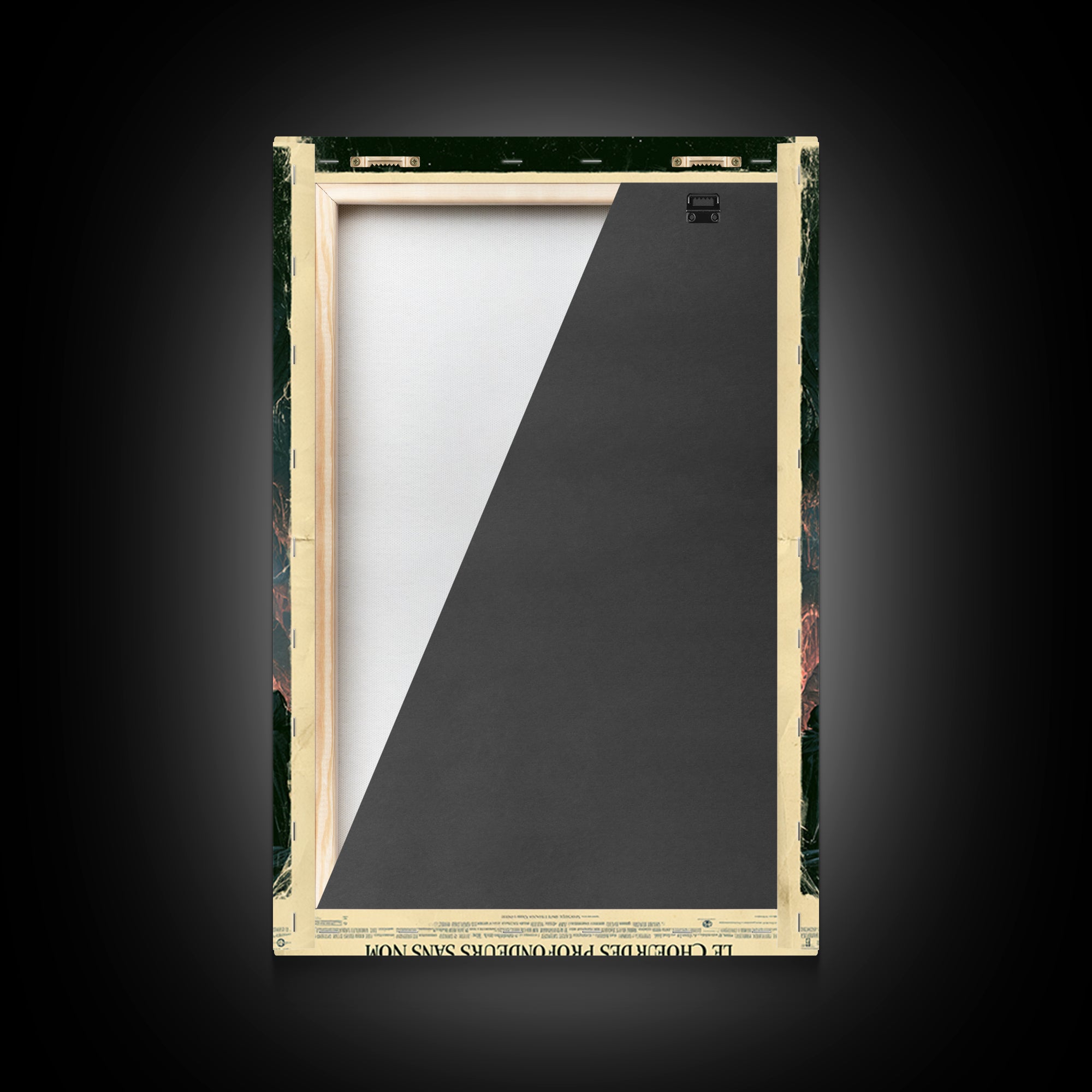 The Choir Of The Nameless Deep, French Language Horror Movie Poster, 1960s Horror Art, Lovecraftian Horror Poster, Framed Canvas Print