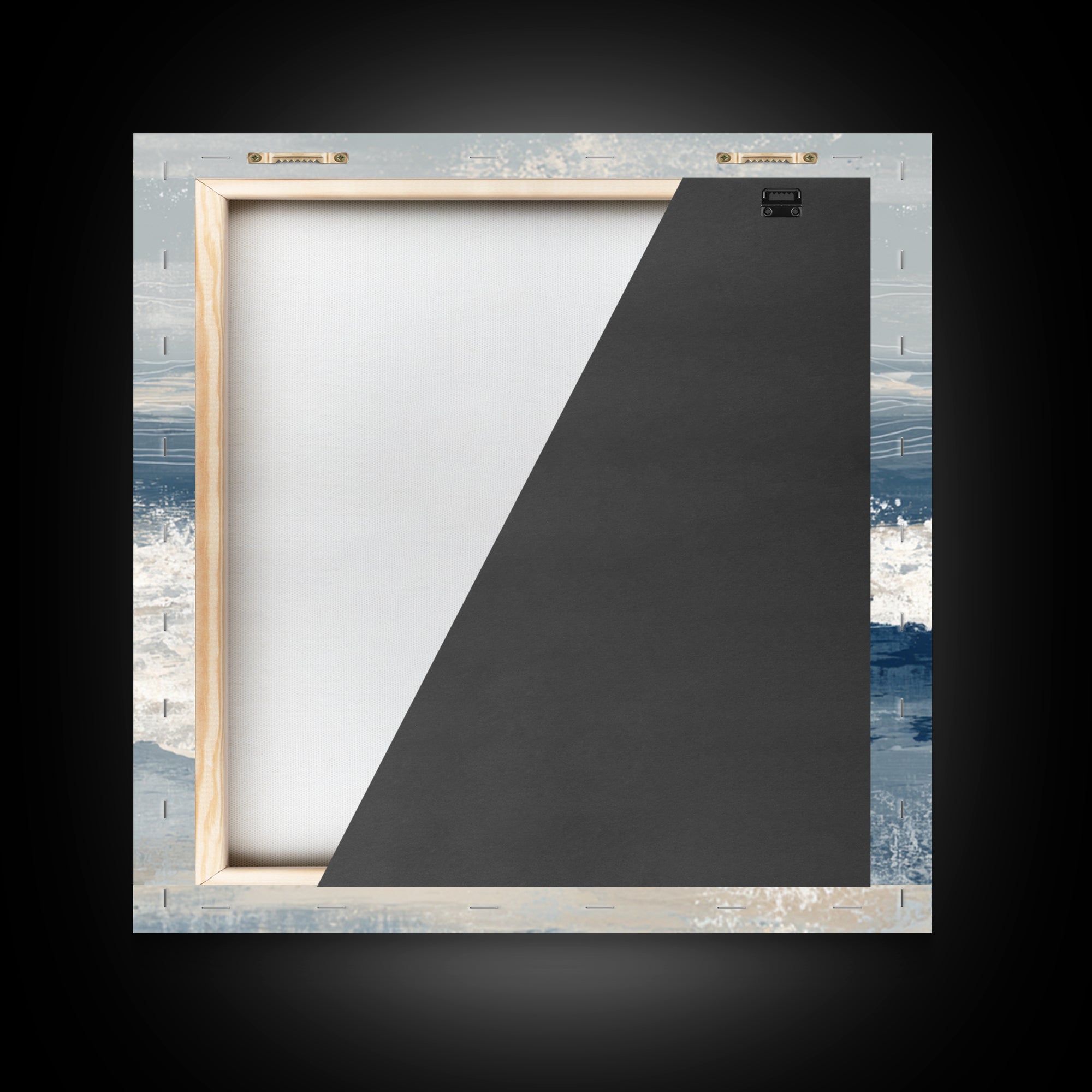Minimal Wave Line Drawing Framed Canvas Print, Coastal Art, Gallery Decor, Coastal Decor, Fine Art, Coastal, Contemporary Art, COA-1x1-32
