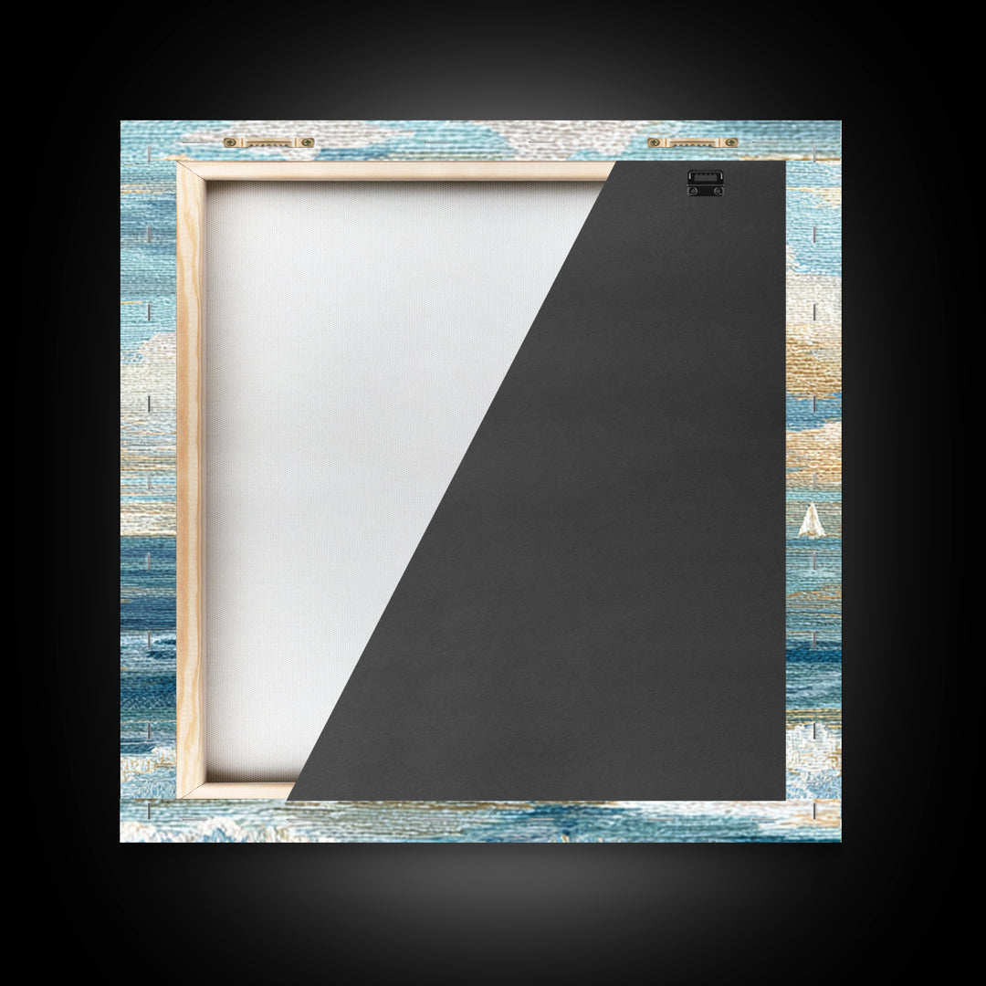 Soft Blue Ocean Horizon Canvas Print, Coastal Art, Modern Decor, Coastal Decor, Fine Art, Coastal, Home Decor, Wall Decor, COA-1x1-49