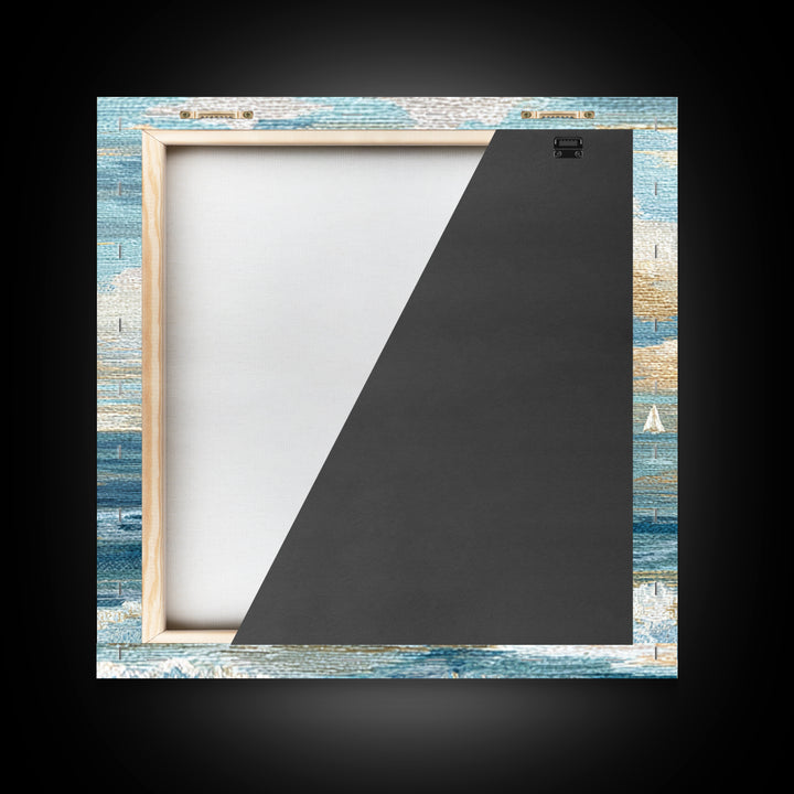 Soft Blue Ocean Horizon Canvas Print, Coastal Art, Modern Decor, Coastal Decor, Fine Art, Coastal, Home Decor, Wall Decor, COA-1x1-49
