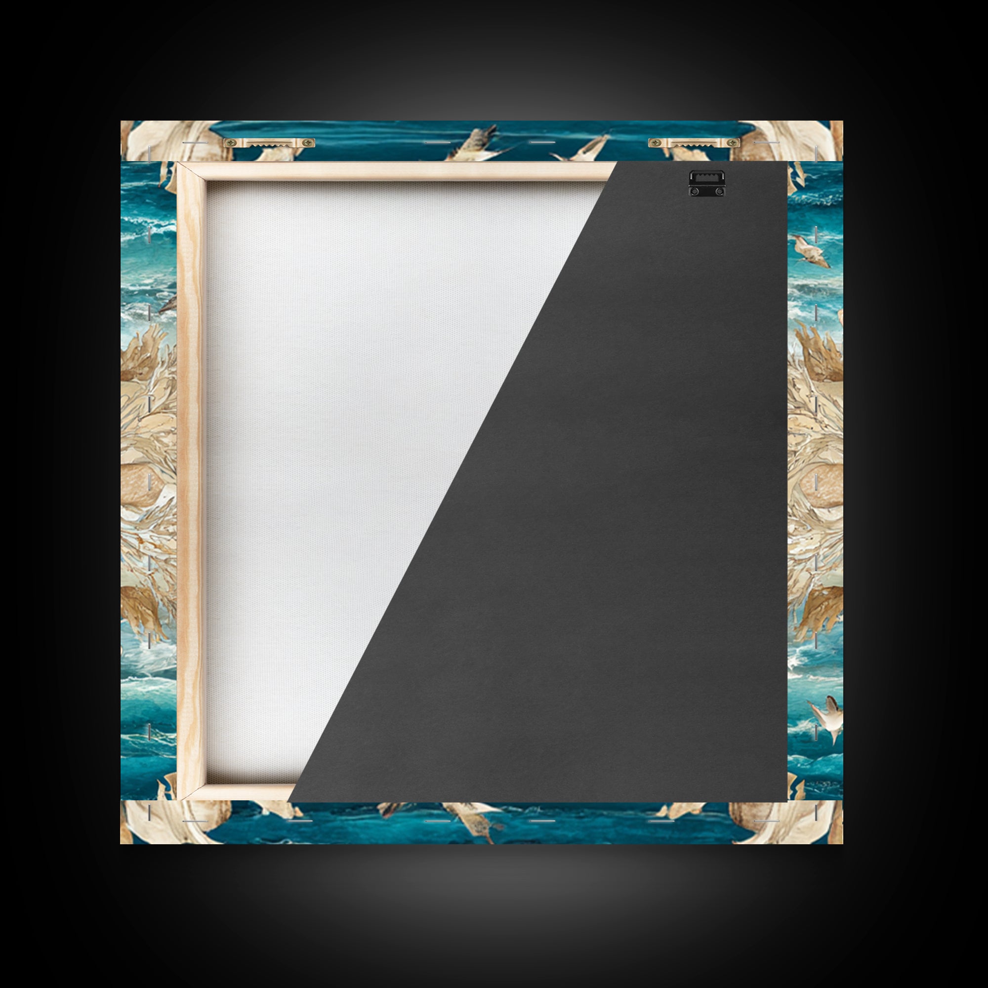 Shell and Coral Specimen Arrangement Framed Canvas Print, Coastal Art, Statement Artwork, Coastal Decor, Fine Art, Coastal, COA-1x1-83