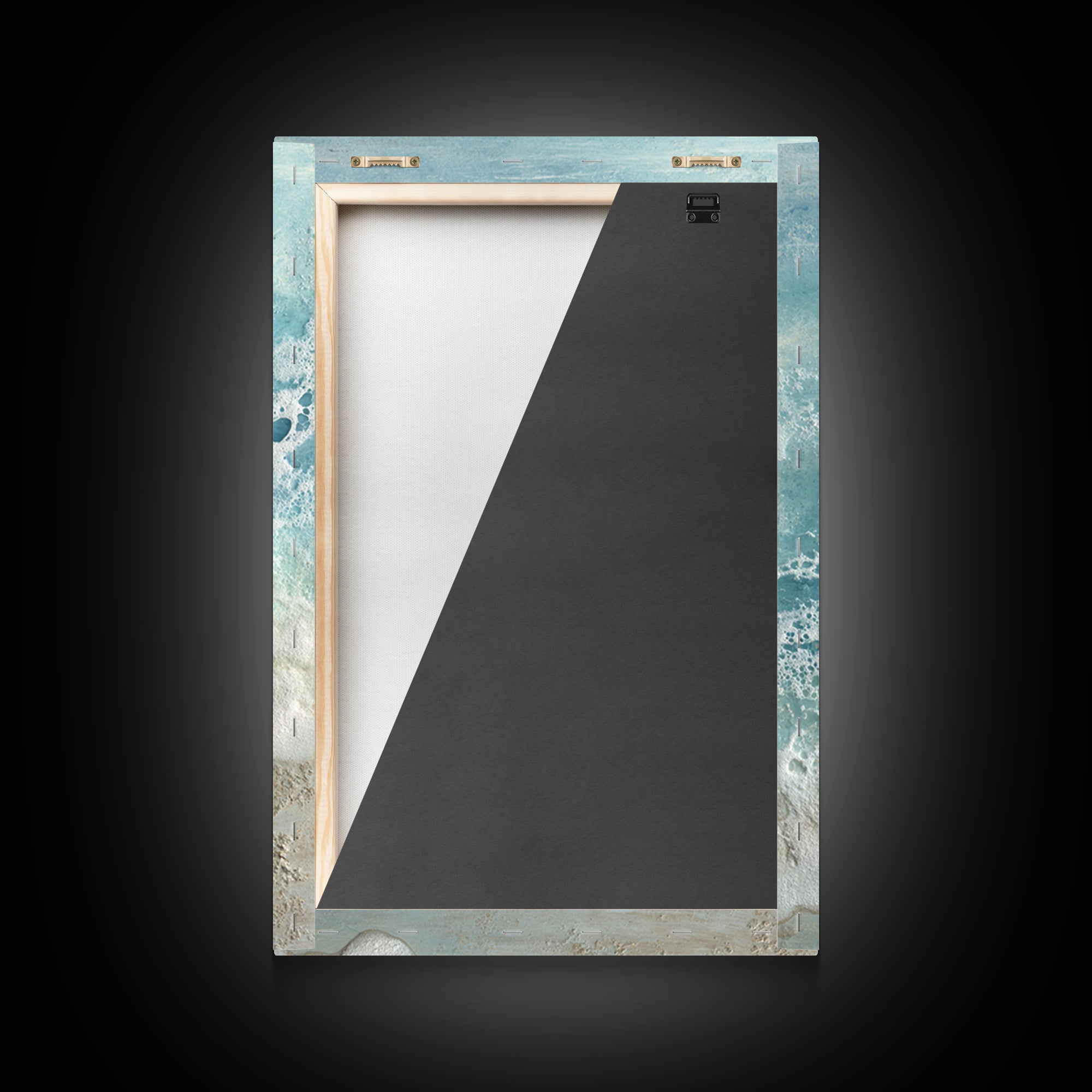 Abstract Seafoam Patterns Framed Canvas Print, Coastal Art, Boho Decor, Coastal Decor, Fine Art, Coastal, Printable Wall Art, COA-2x3-26