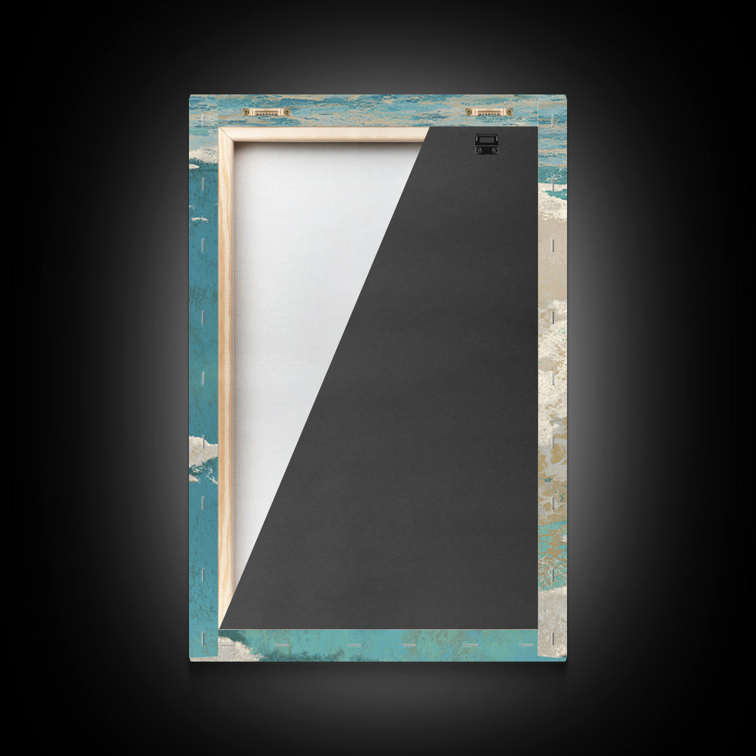 Abstract Seafoam Patterns Framed Canvas Print, Coastal Art, Prints, Coastal Decor, Abstract Art, Coastal, Coastal Wall Art, COA-2x3-74