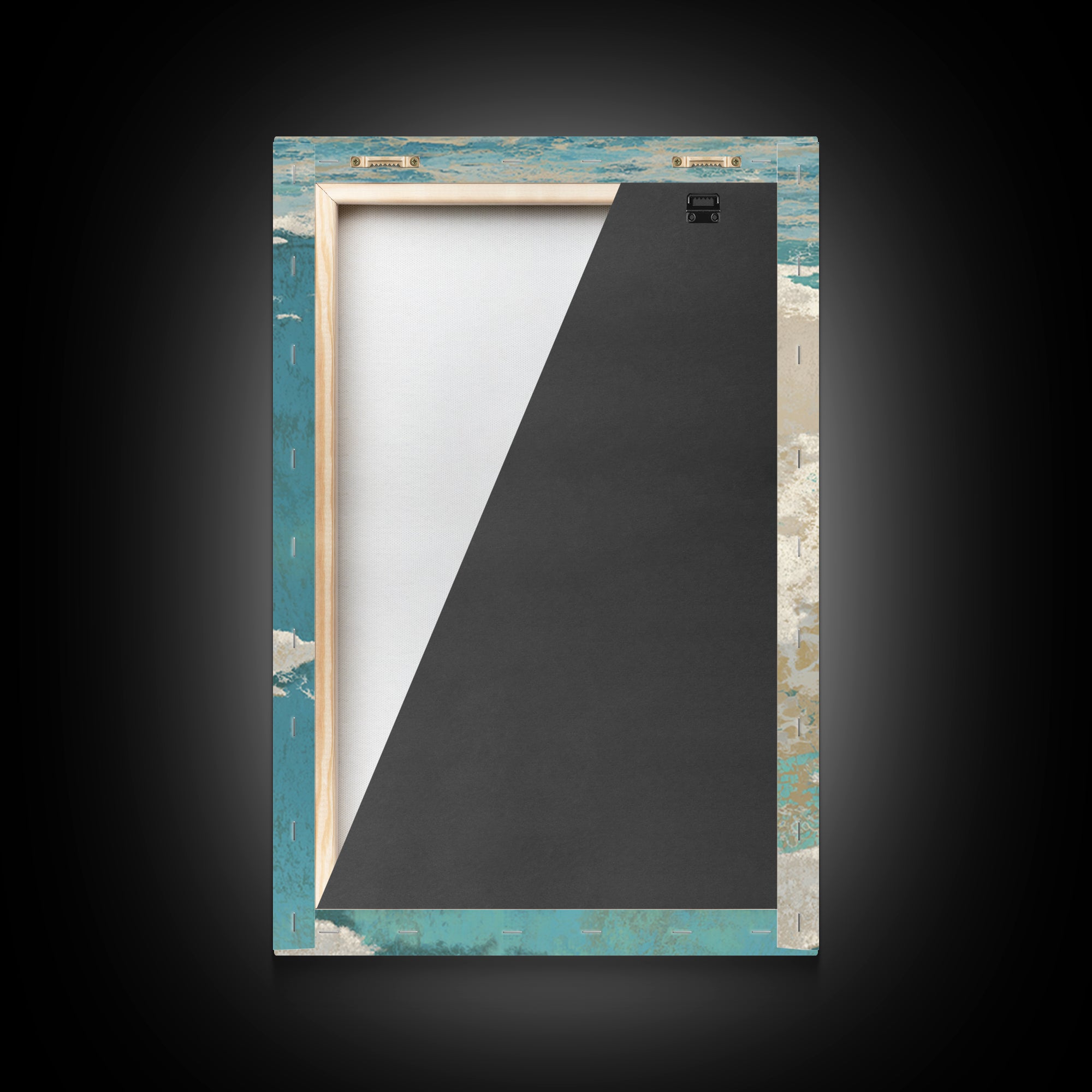 Abstract Seafoam Patterns Framed Canvas Print, Coastal Art, Prints, Coastal Decor, Abstract Art, Coastal, Coastal Wall Art, COA-2x3-74