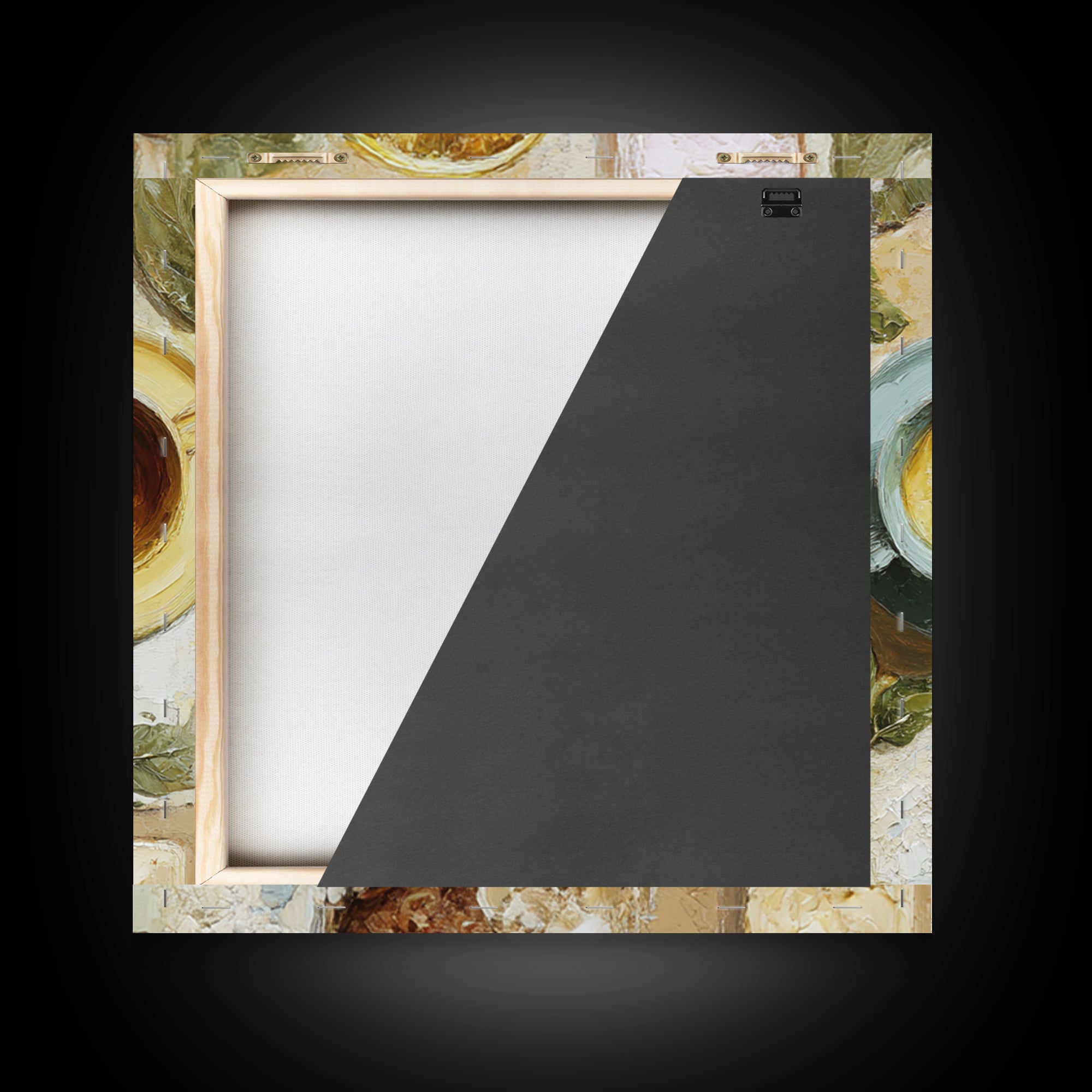 Two Cups Facing Each Other Framed Canvas Print, Coffee Shop Art, Boho Decor, Cafe Decor, Oil Painting, Cafe, Printable, CSA-1x1-37
