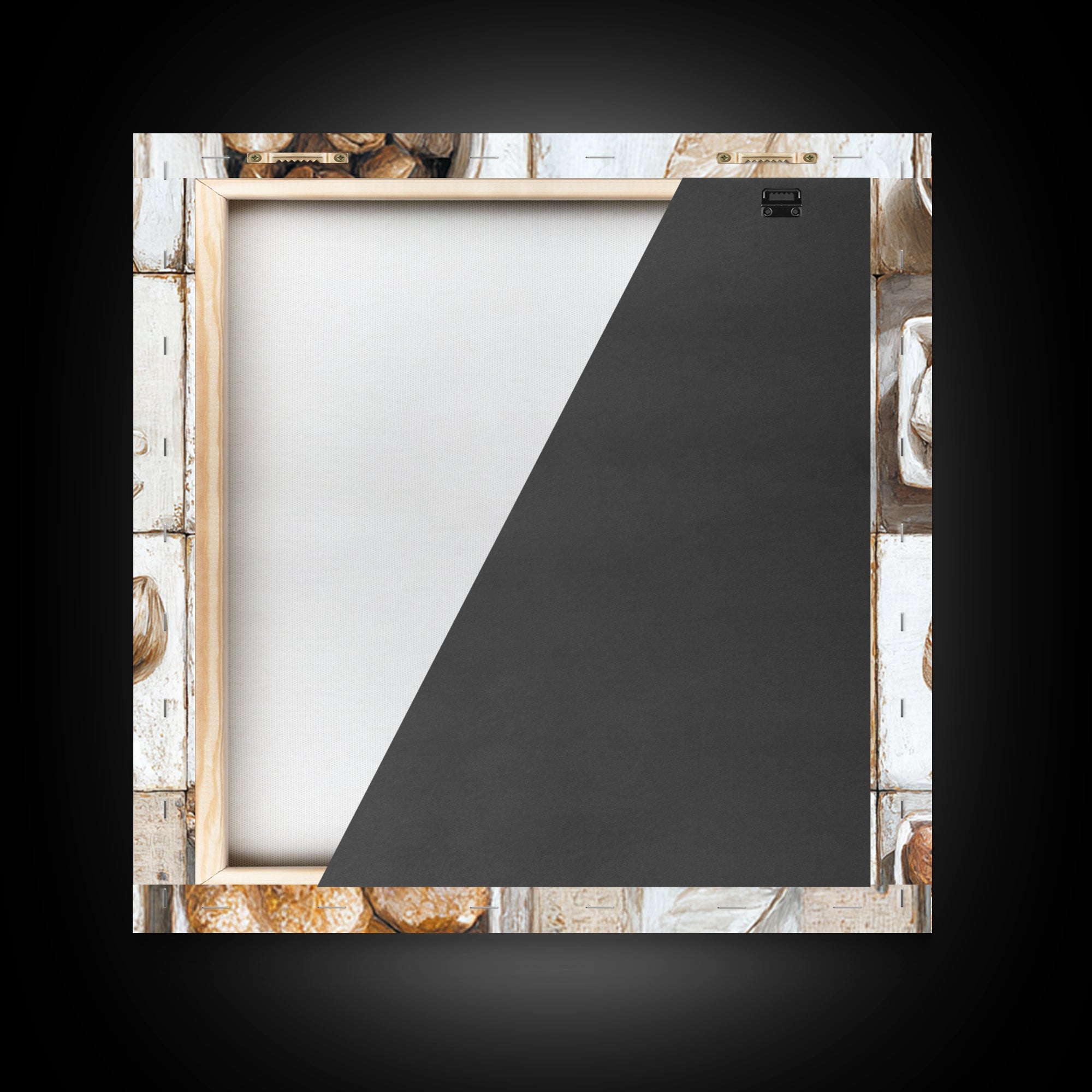 Coffee Bean Pattern Framed Canvas Print, Coffee Shop Art, Neutral Decor, Cafe Decor, Fine Art, Cafe, Home Decor, Wall Decor, CSA-1x1-63