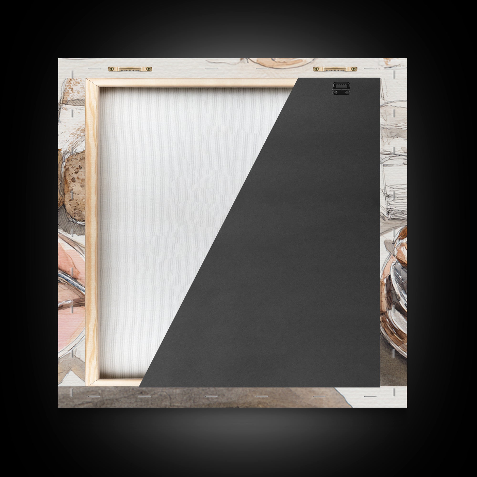 Minimal Line Art of a Cup and Framed Canvas Print, Coffee Shop Art, Minimalist Wall Art, Cafe Decor, Fine Art, Cafe, Room Decor, CSA-1x1-66
