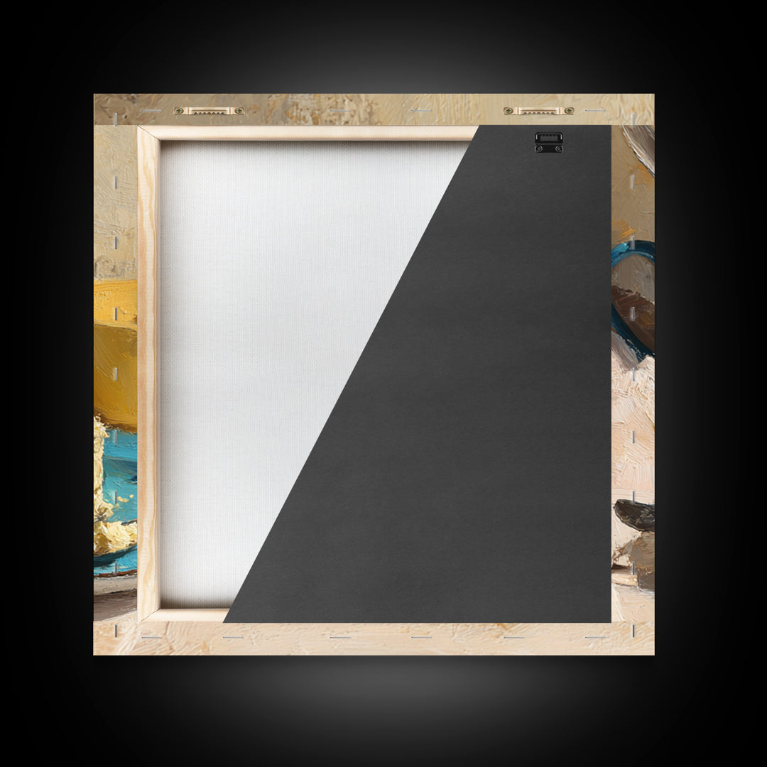 Minimal Line Art of a Cup and Canvas Print, Coffee Shop Art, Neutral Decor, Cafe Decor, Fine Art, Cafe, Home Decor, Wall Decor, CSA-1x1-90