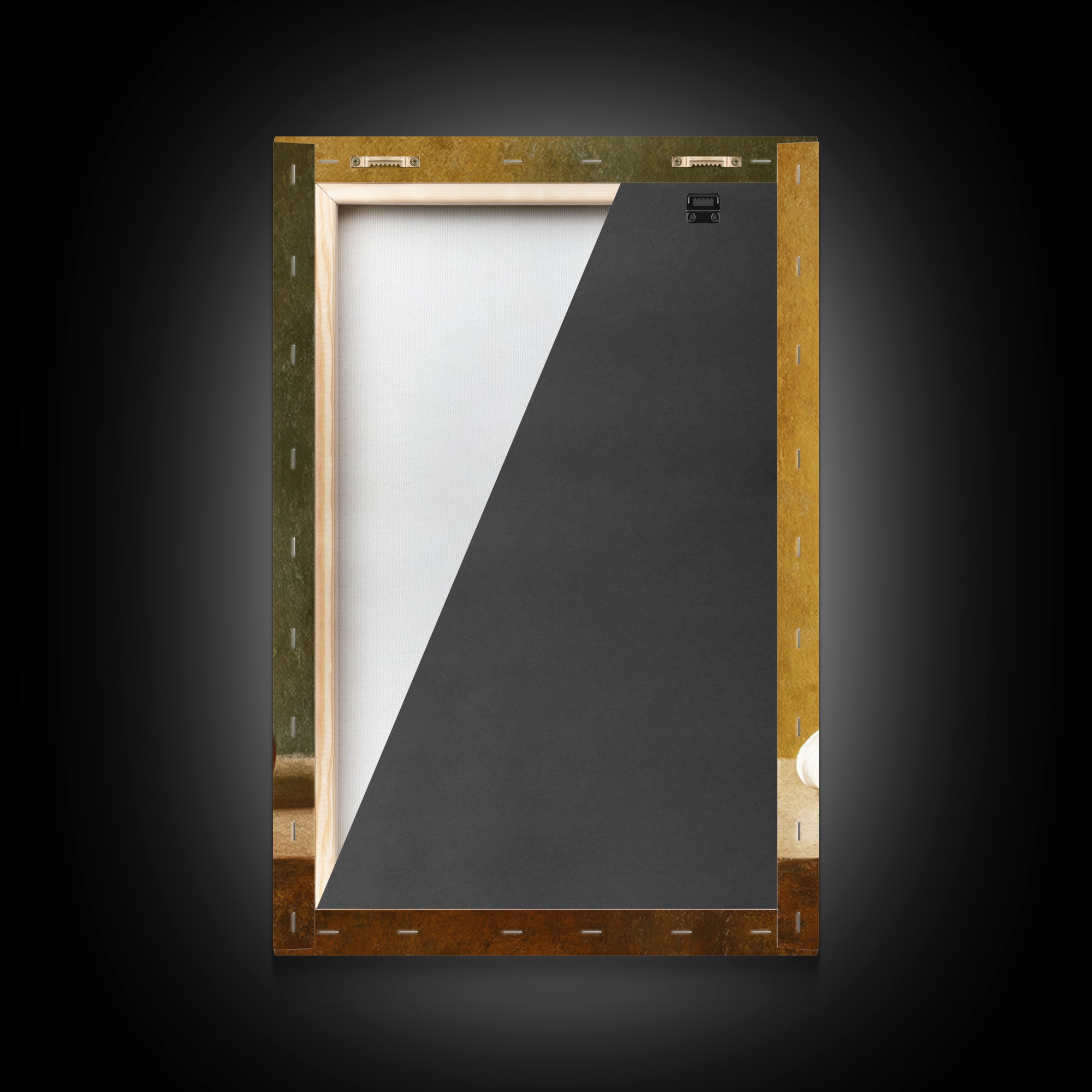 Two Cups Facing Each Other Framed Canvas Print, Coffee Shop Art, Digital Wall Art, Cafe Decor, Oil Painting, Cafe, CSA-2x3-21